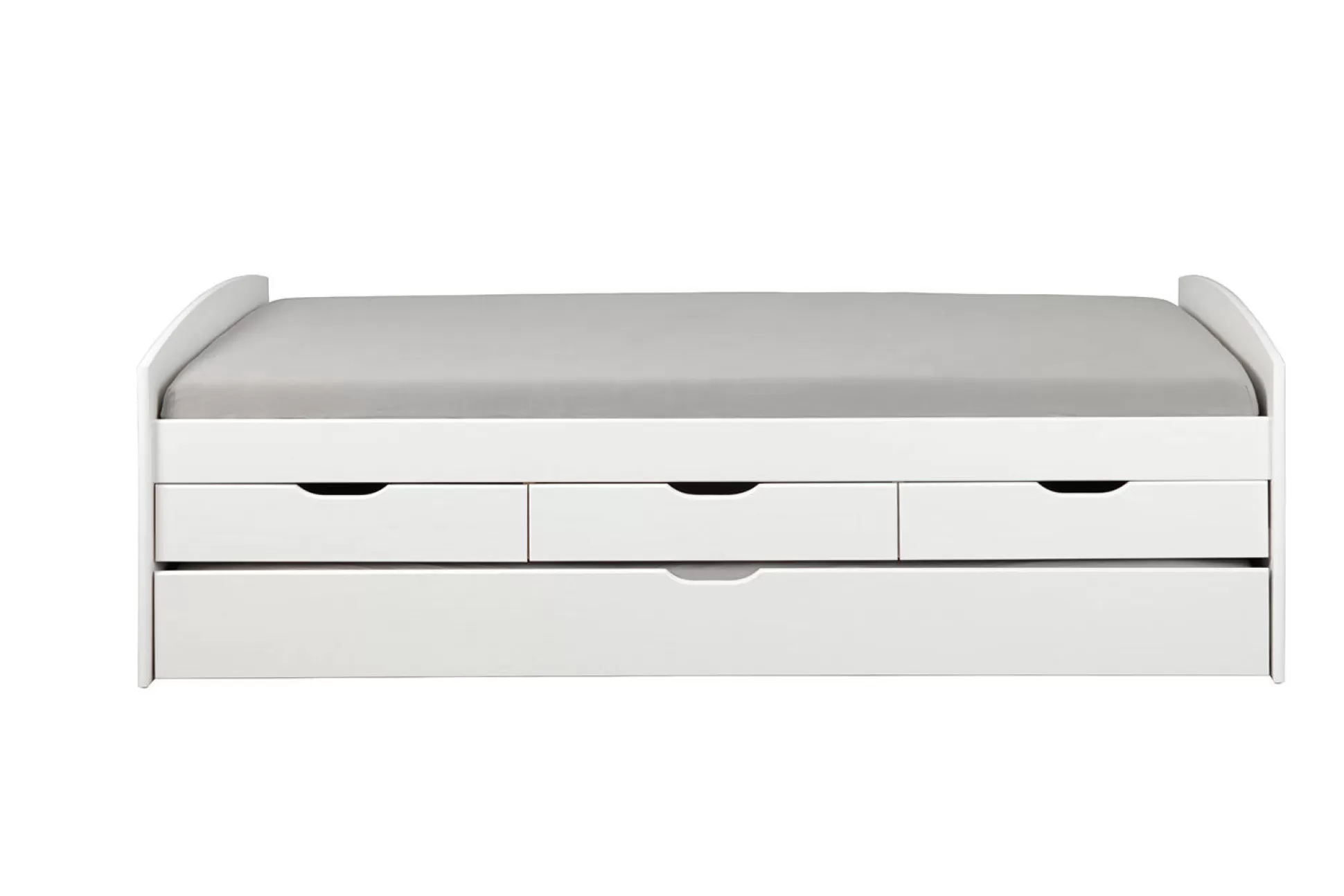 Dmora Letti Matrimoniali<Letto matrimoniale Bayreuth, Sommier per camera da letto, Giroletto per stanza, Struttura porta materasso, 205x63 h98 cm,