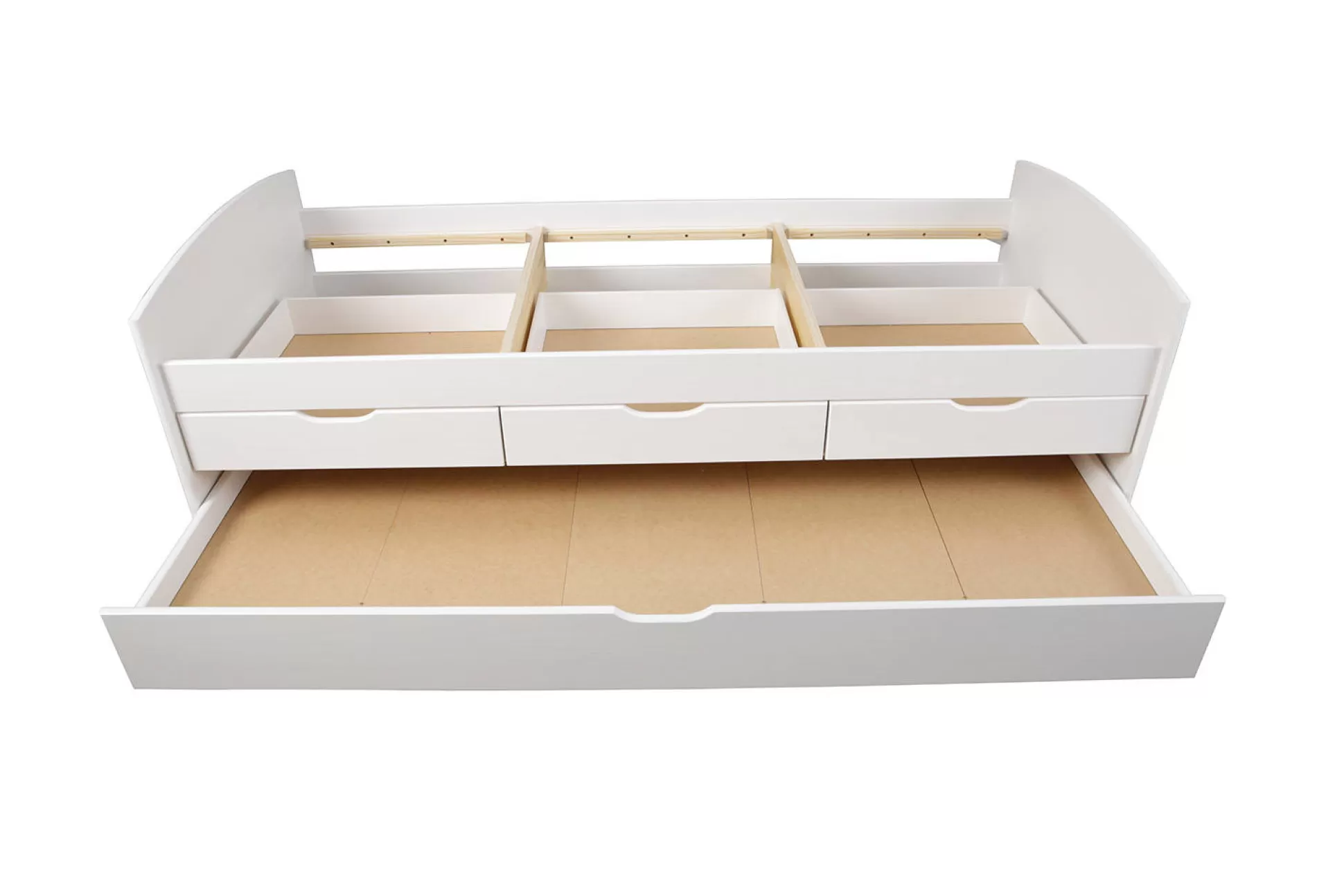Dmora Letti Matrimoniali<Letto matrimoniale Bayreuth, Sommier per camera da letto, Giroletto per stanza, Struttura porta materasso, 205x63 h98 cm,