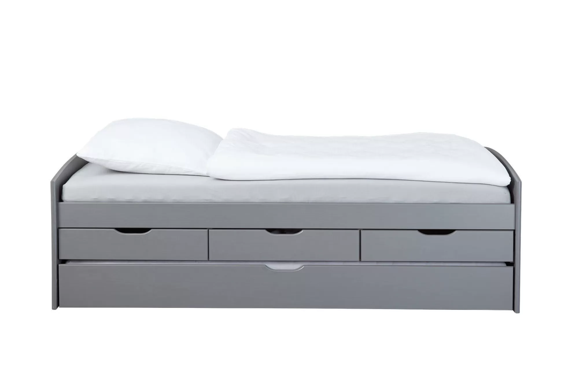Dmora Letti Matrimoniali<Letto matrimoniale Bayreuth, Sommier per camera da letto, Giroletto per stanza, Struttura porta materasso, 205x63 h98 cm,
