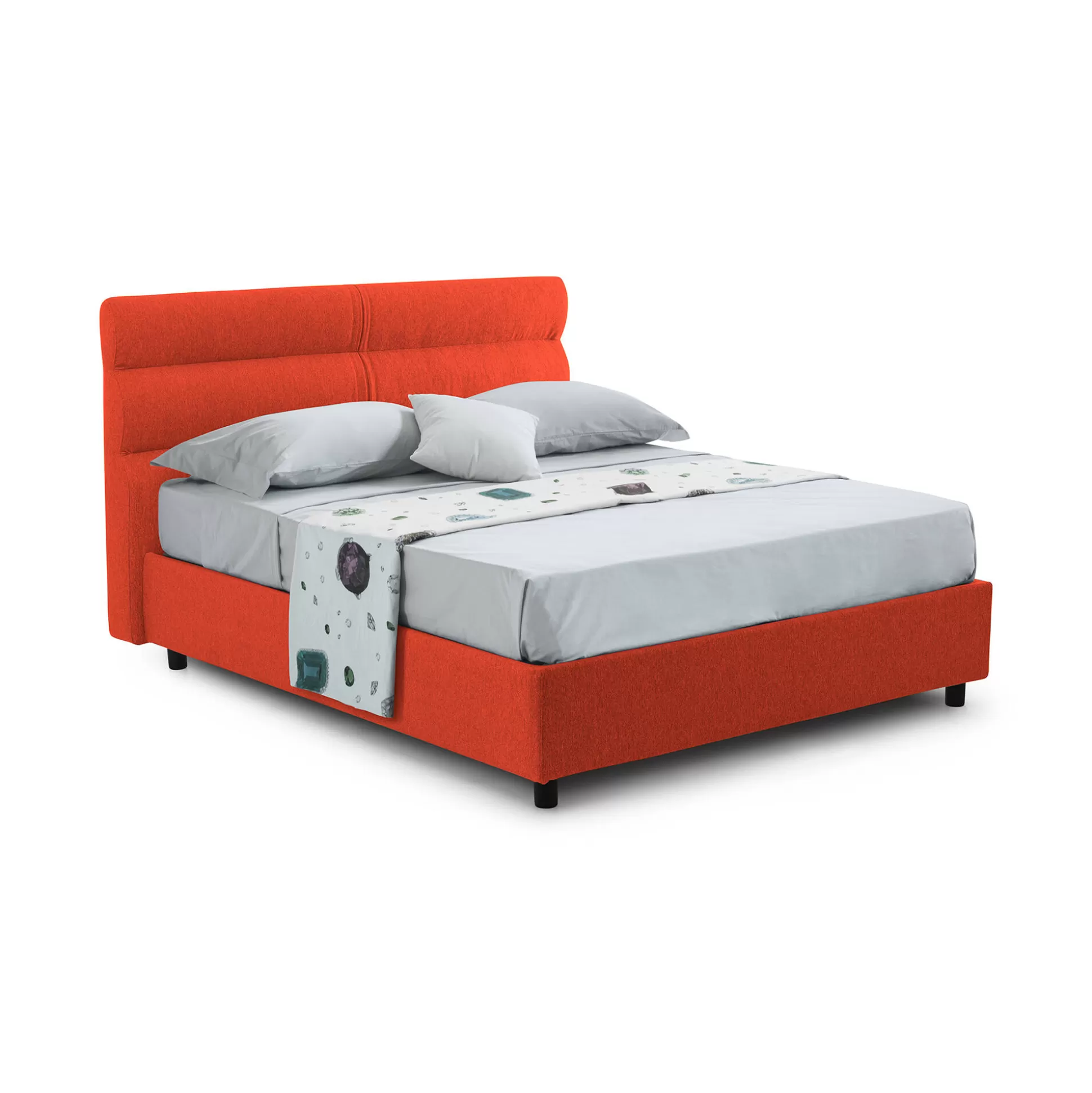 Dmora Letti Matrimoniali<Letto matrimoniale Briatico, Con materasso Cm 160x190 incluso,