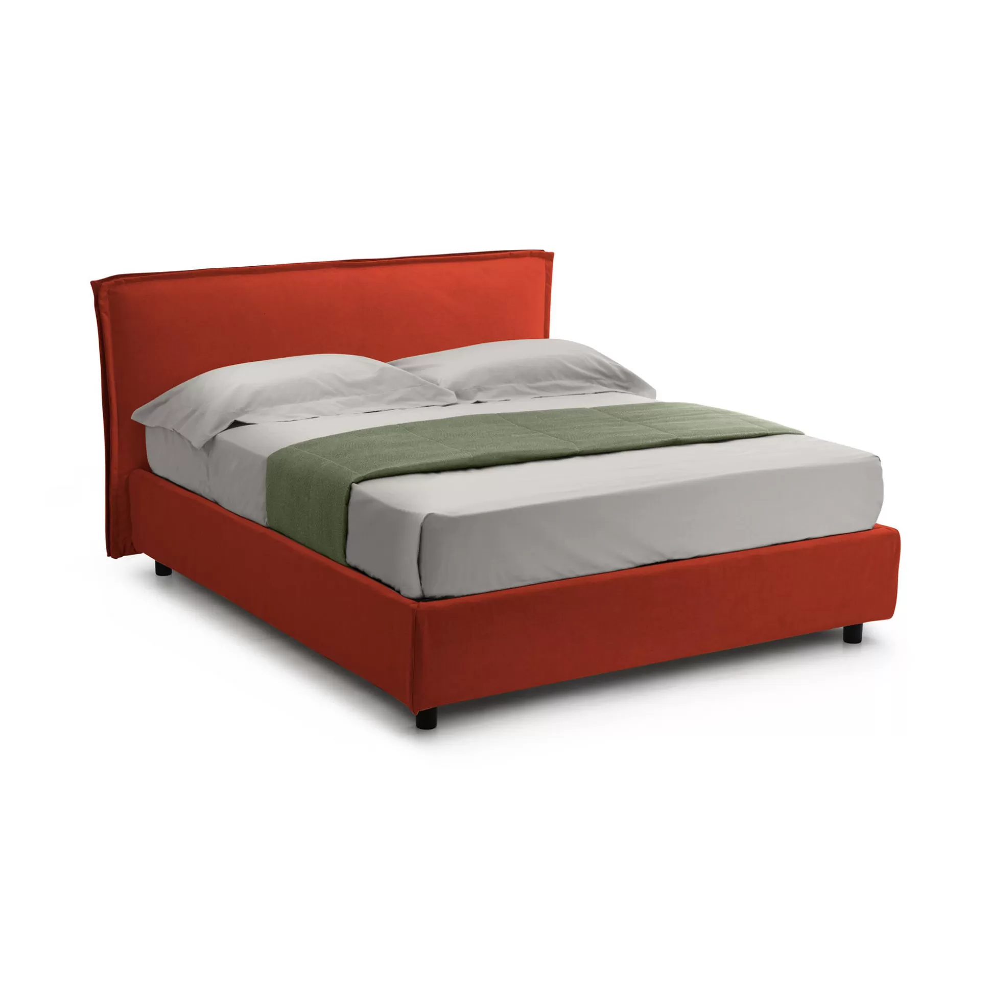 Dmora Letti Matrimoniali<Letto matrimoniale Brunate, Con materasso Cm 160x200 incluso,