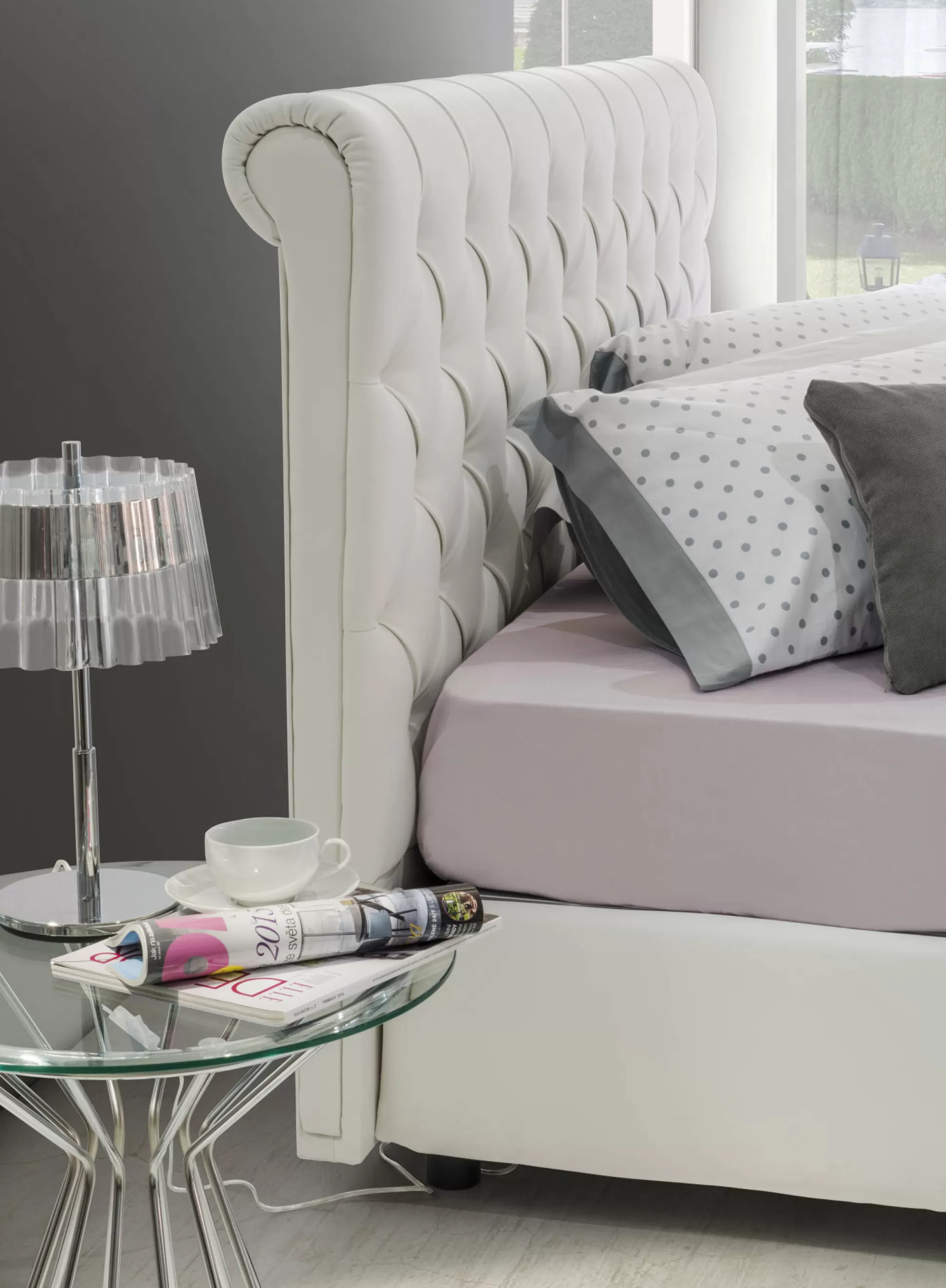 Dmora Letti Matrimoniali<Letto matrimoniale Dbeca, , adatto a materasso da 160x190 cm