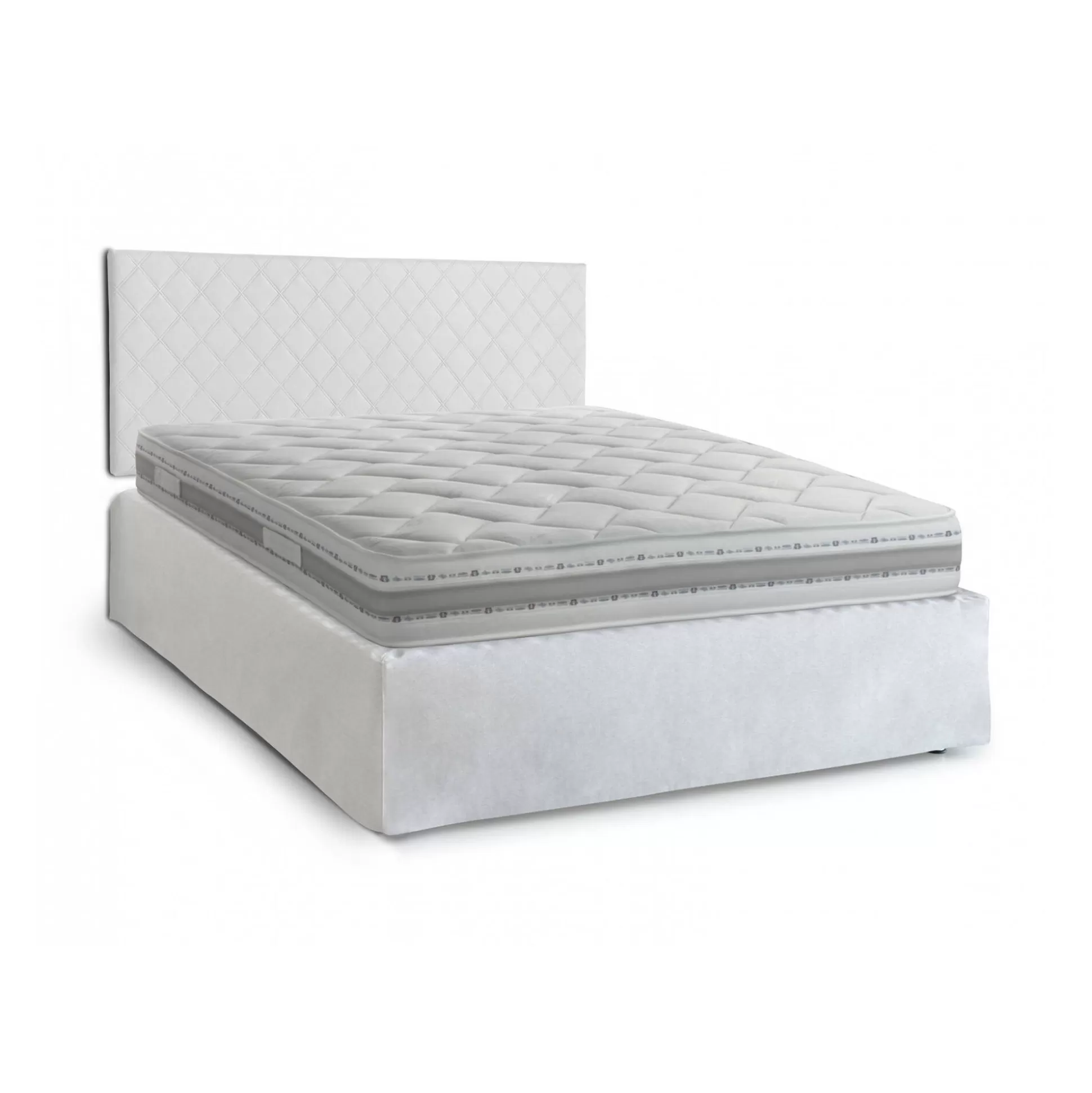 Dmora Letti Matrimoniali<Letto matrimoniale Delinda, Cm 160x190,