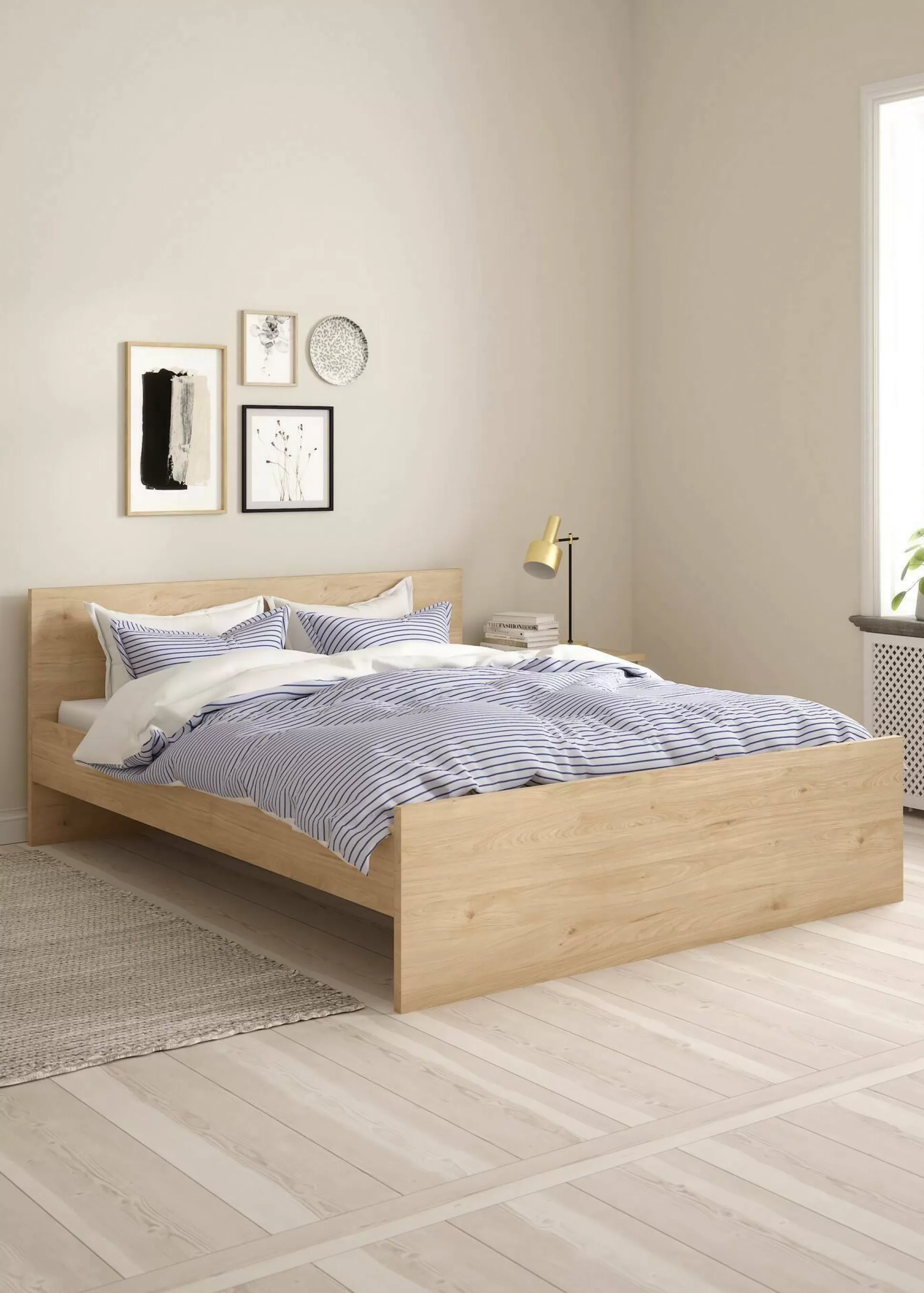 Dmora Letti Matrimoniali<Letto matrimoniale Dsibilan, 207x166 h80 cm,