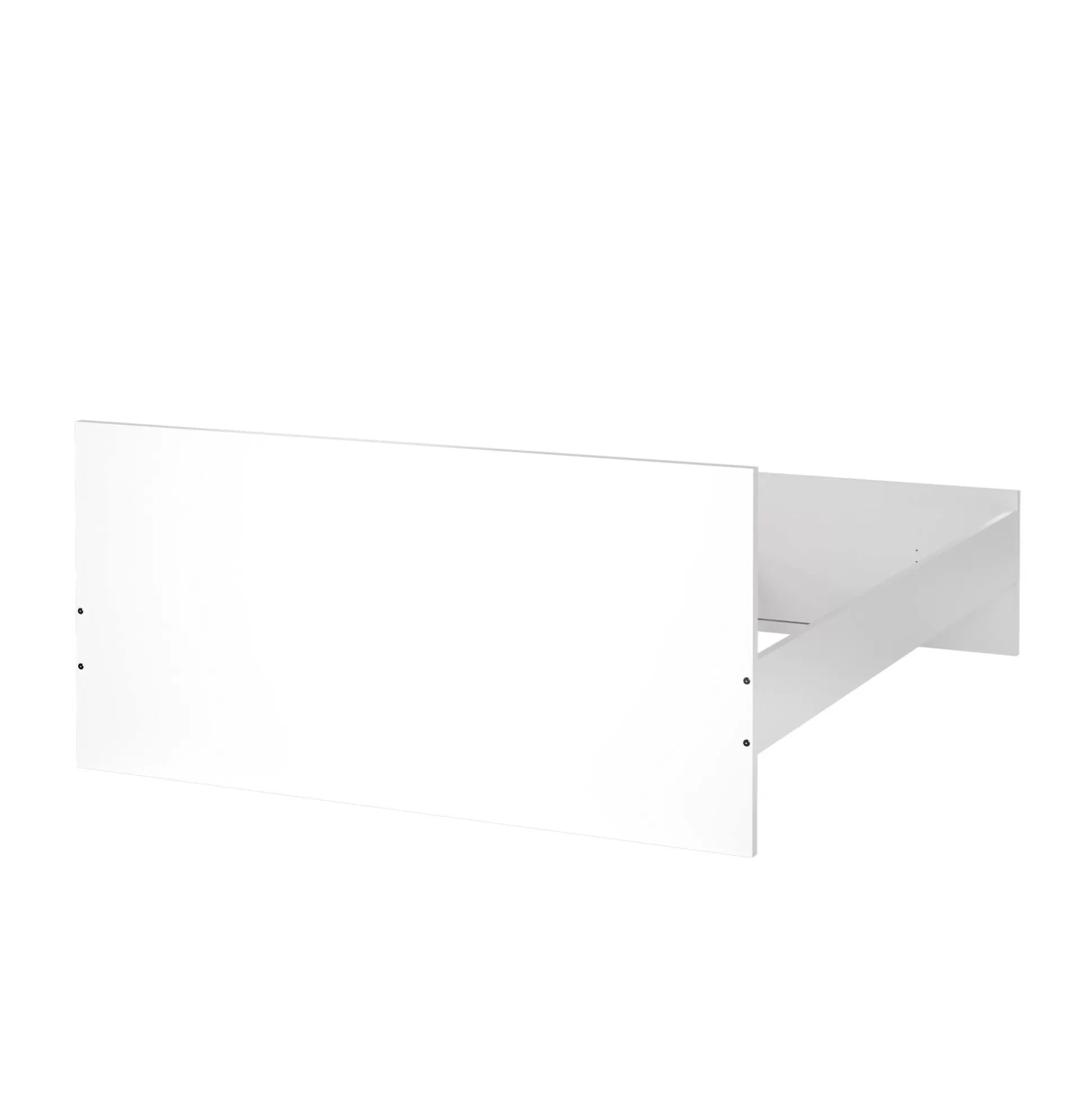 Dmora Letti Matrimoniali<Letto matrimoniale Emilienne, Sommier per camera da letto, Giroletto per stanza, Struttura porta materasso, 166x207 h80 cm, Bianco