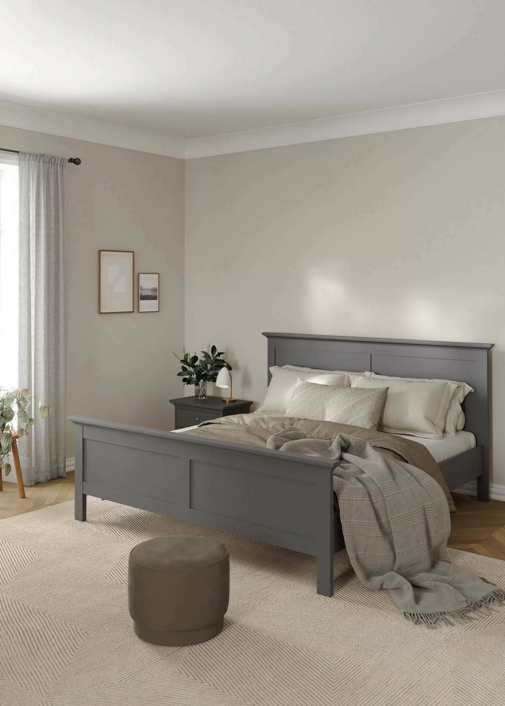 Dmora Letti Matrimoniali<Letto matrimoniale Fusi, 199x211 h110 cm,