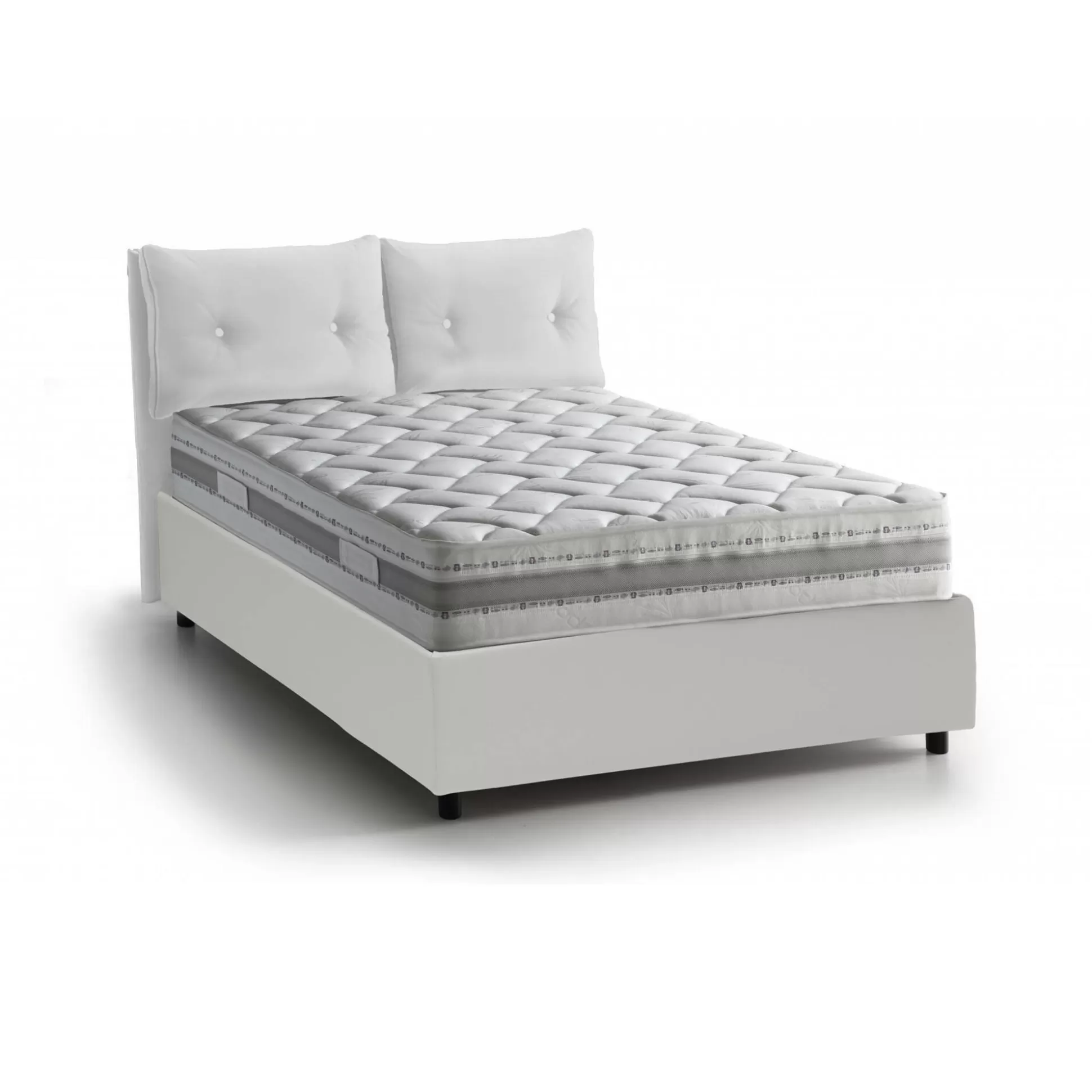 Dmora Letti Matrimoniali<Letto matrimoniale Hanoi, con materasso Cm 160x190 incluso,
