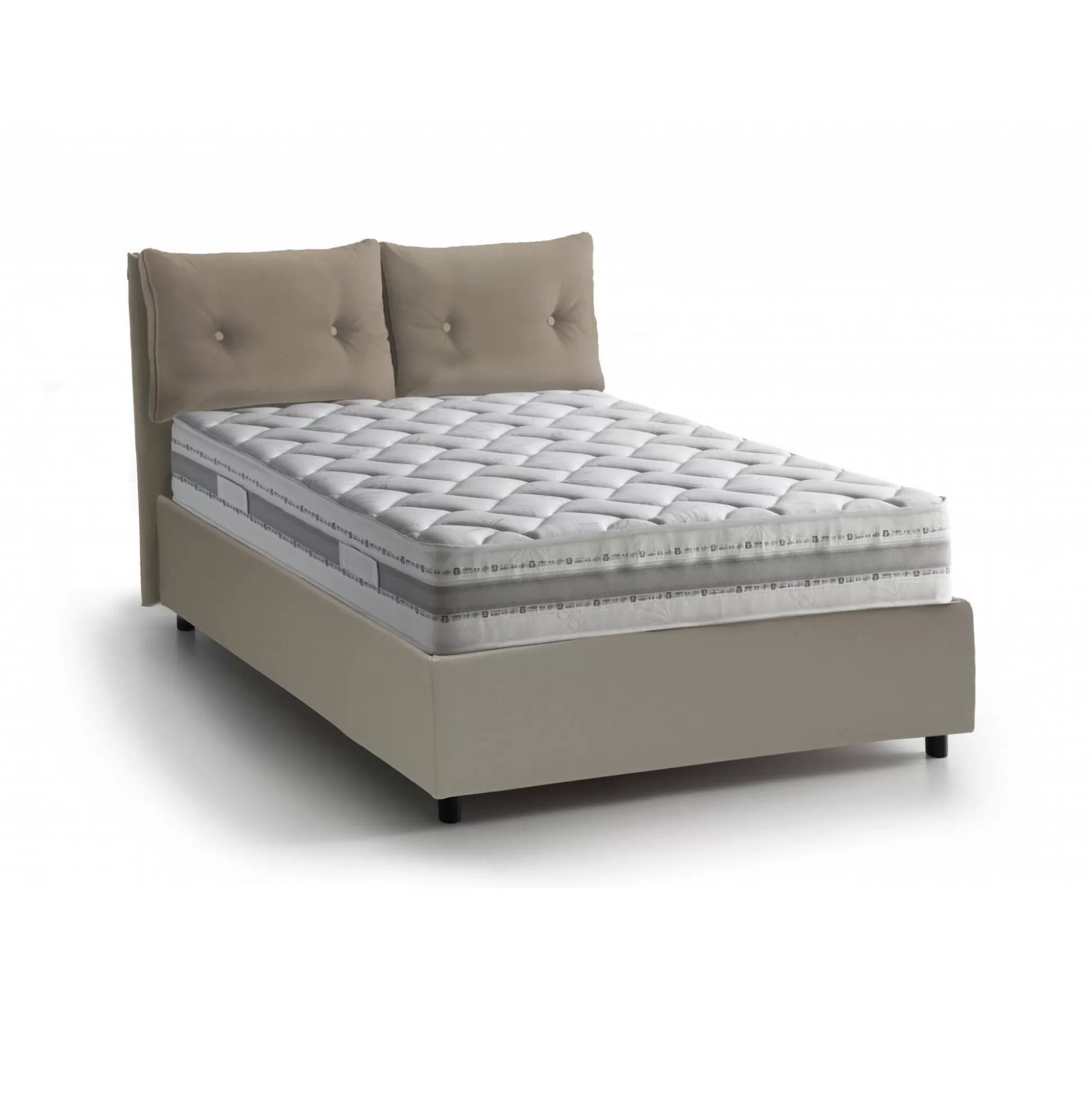 Dmora Letti Matrimoniali<Letto matrimoniale Hanoi, con materasso Cm 160x190 incluso,