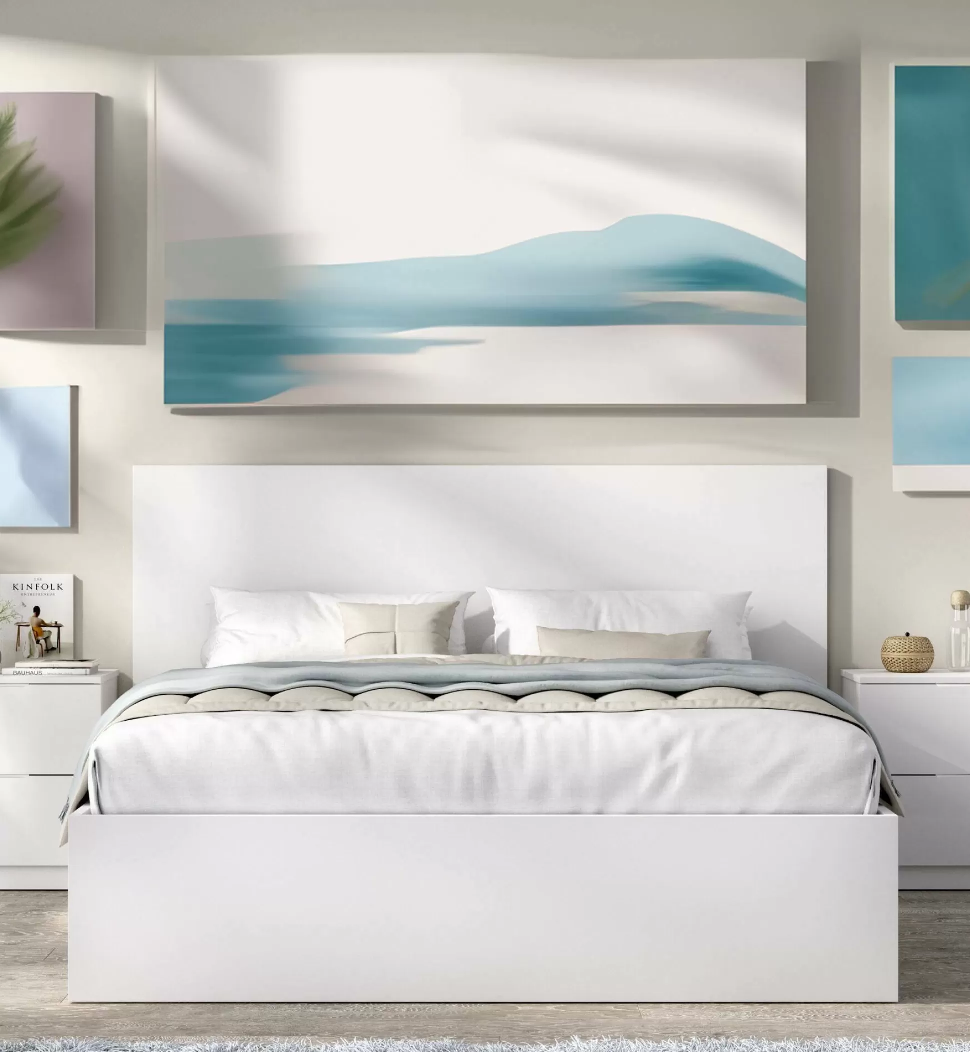 Dmora Letti Matrimoniali<Letto matrimoniale Ignacio, 169x205 h100 cm,