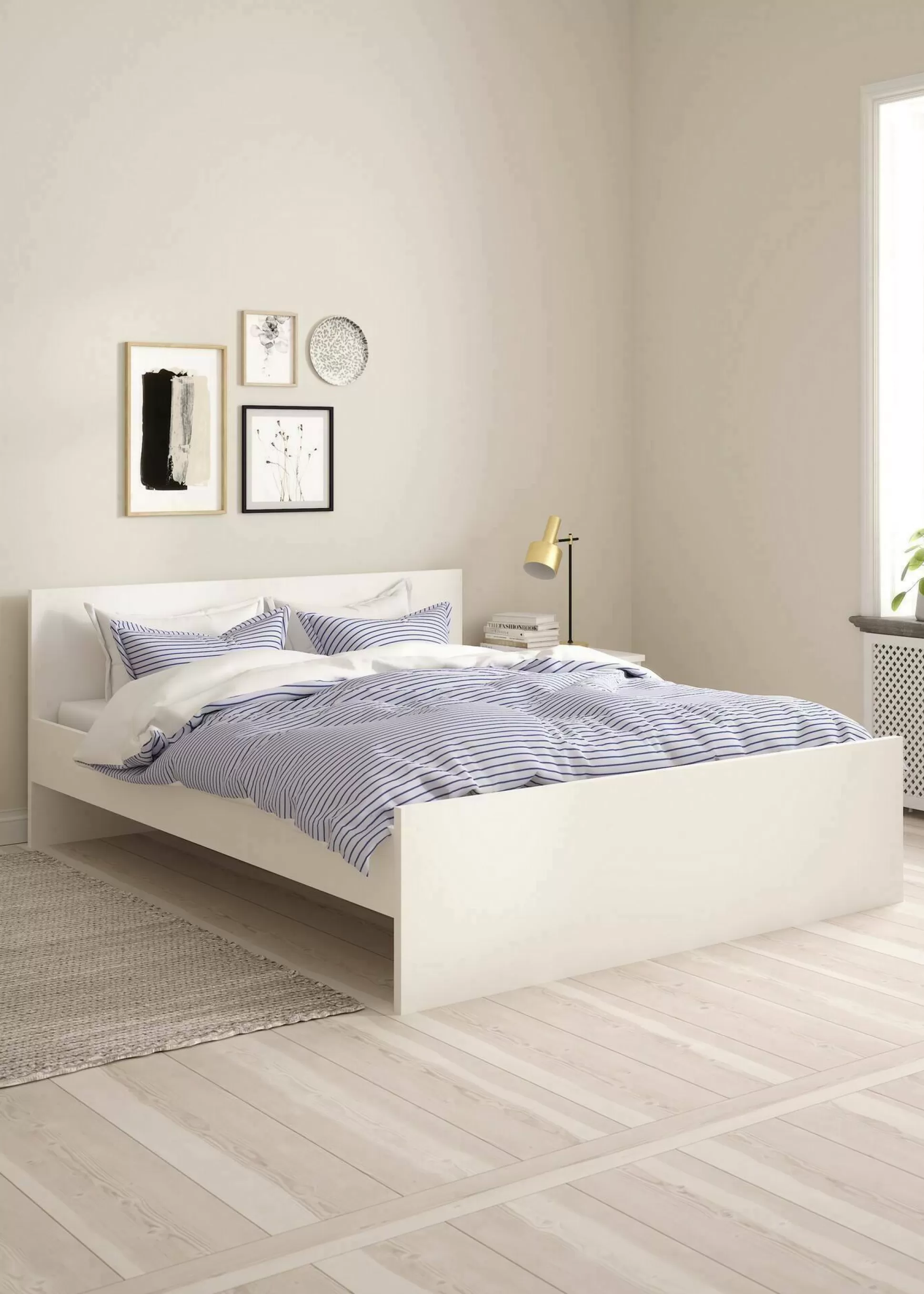 Dmora Letti Matrimoniali<Letto matrimoniale Kaitak, 207x166 h80 cm,