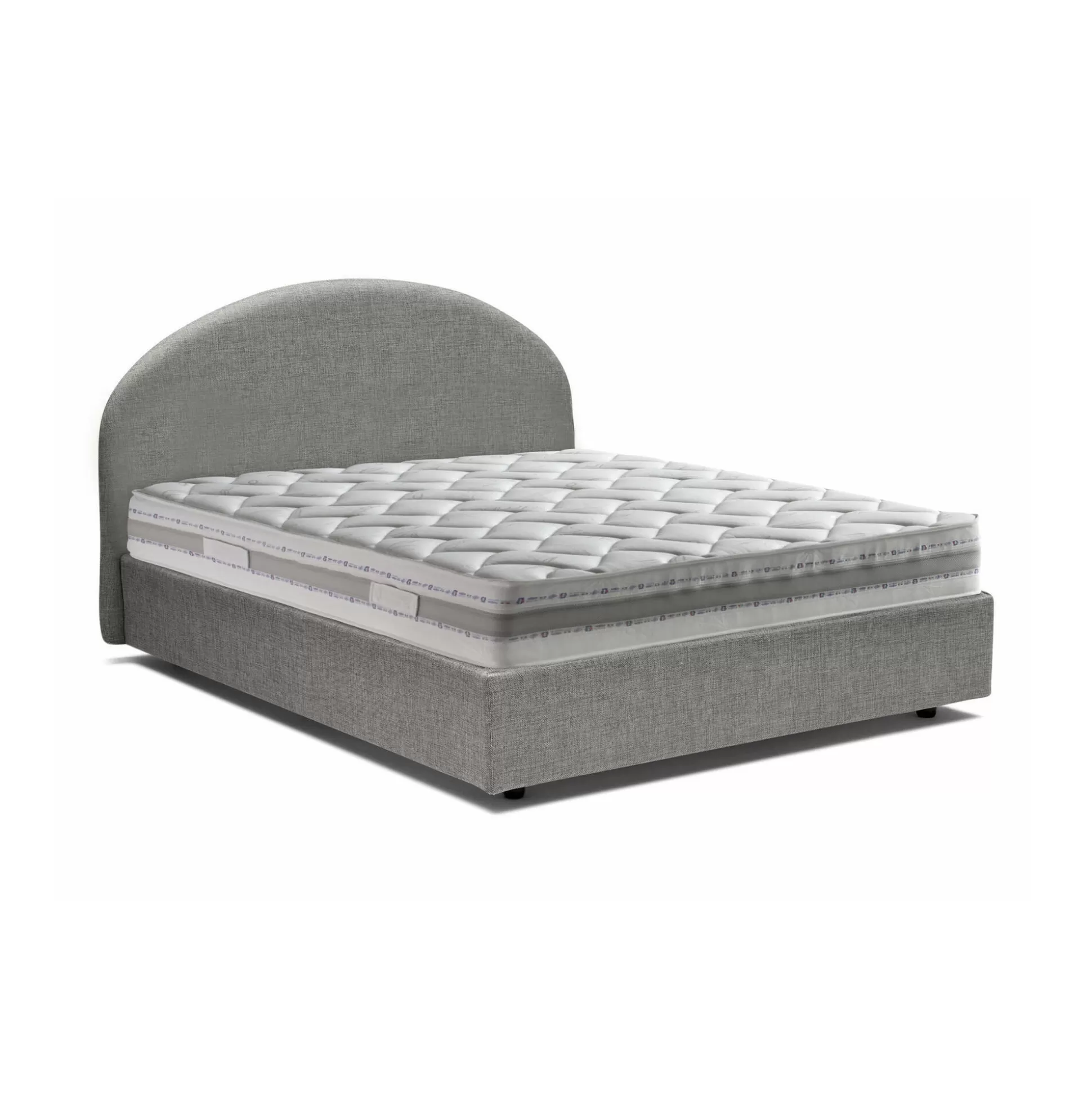 Dmora Letti Matrimoniali<Letto matrimoniale Melanite, con materasso Cm 160x200 incluso,