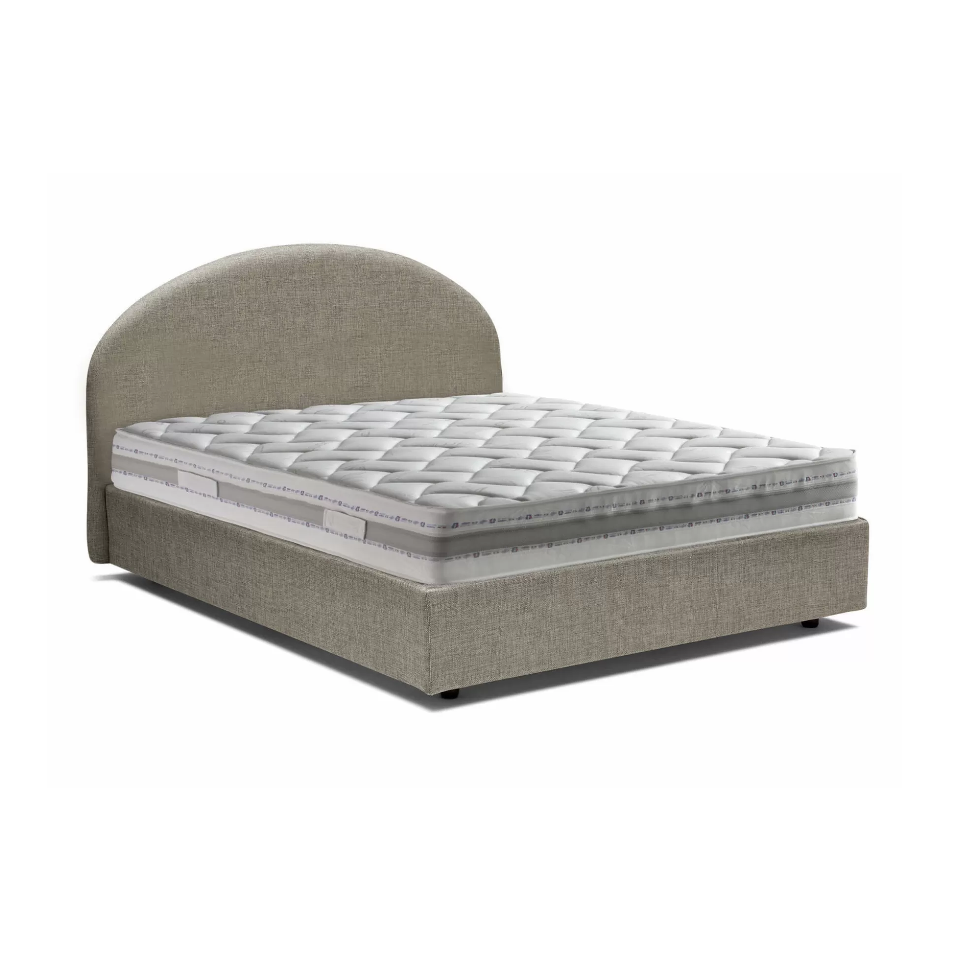 Dmora Letti Matrimoniali<Letto matrimoniale Melanite, con materasso Cm 160x200 incluso,