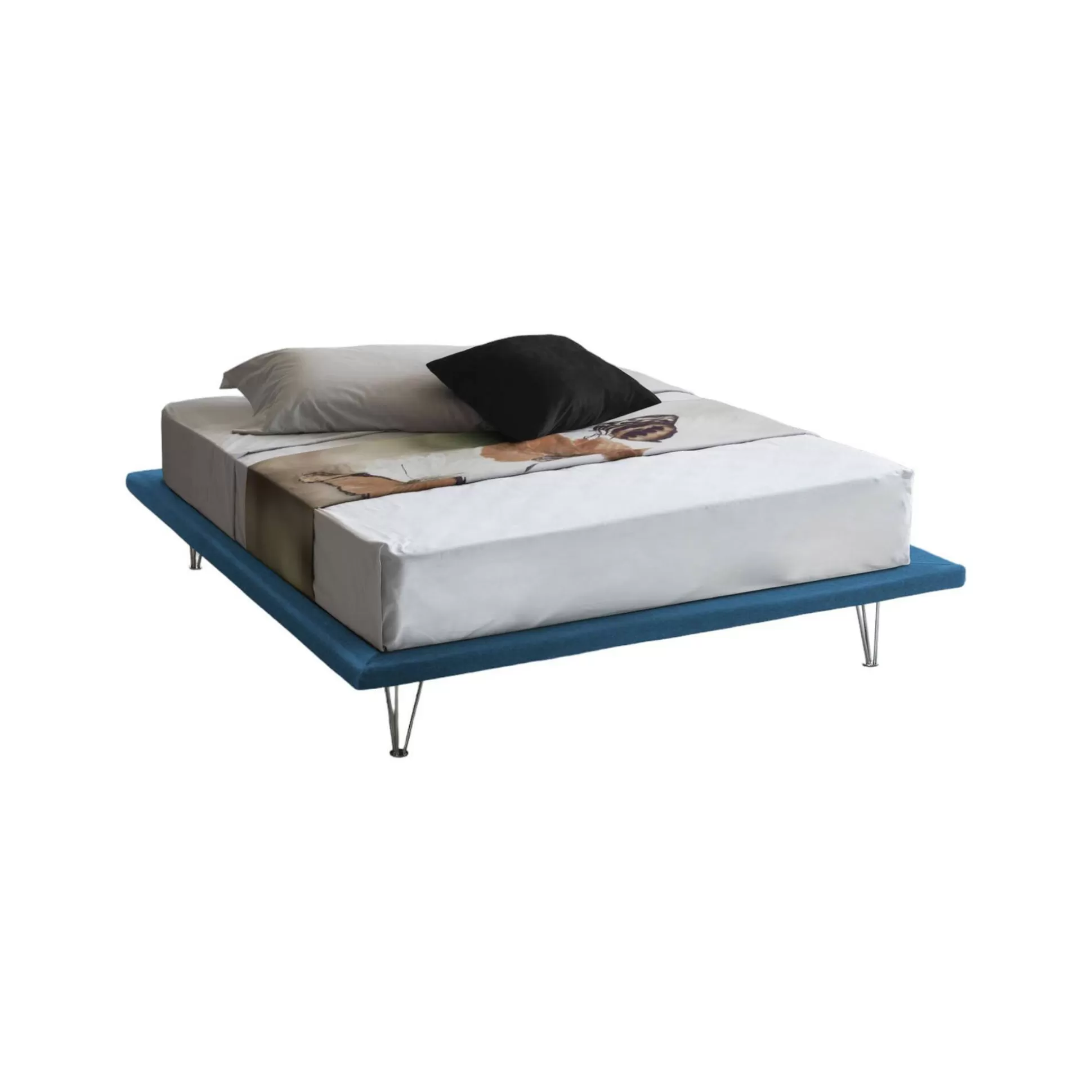 Dmora Letti Matrimoniali<Letto matrimoniale Pietersite, adatto per materasso Cm 160x200,