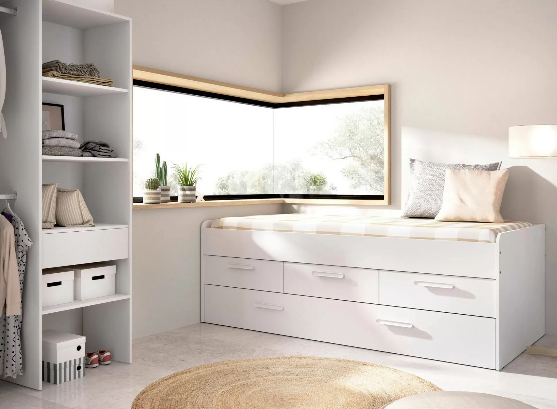 Dmora Letti Singoli<Letto per bambini Aftro, 194x95h68 cm,
