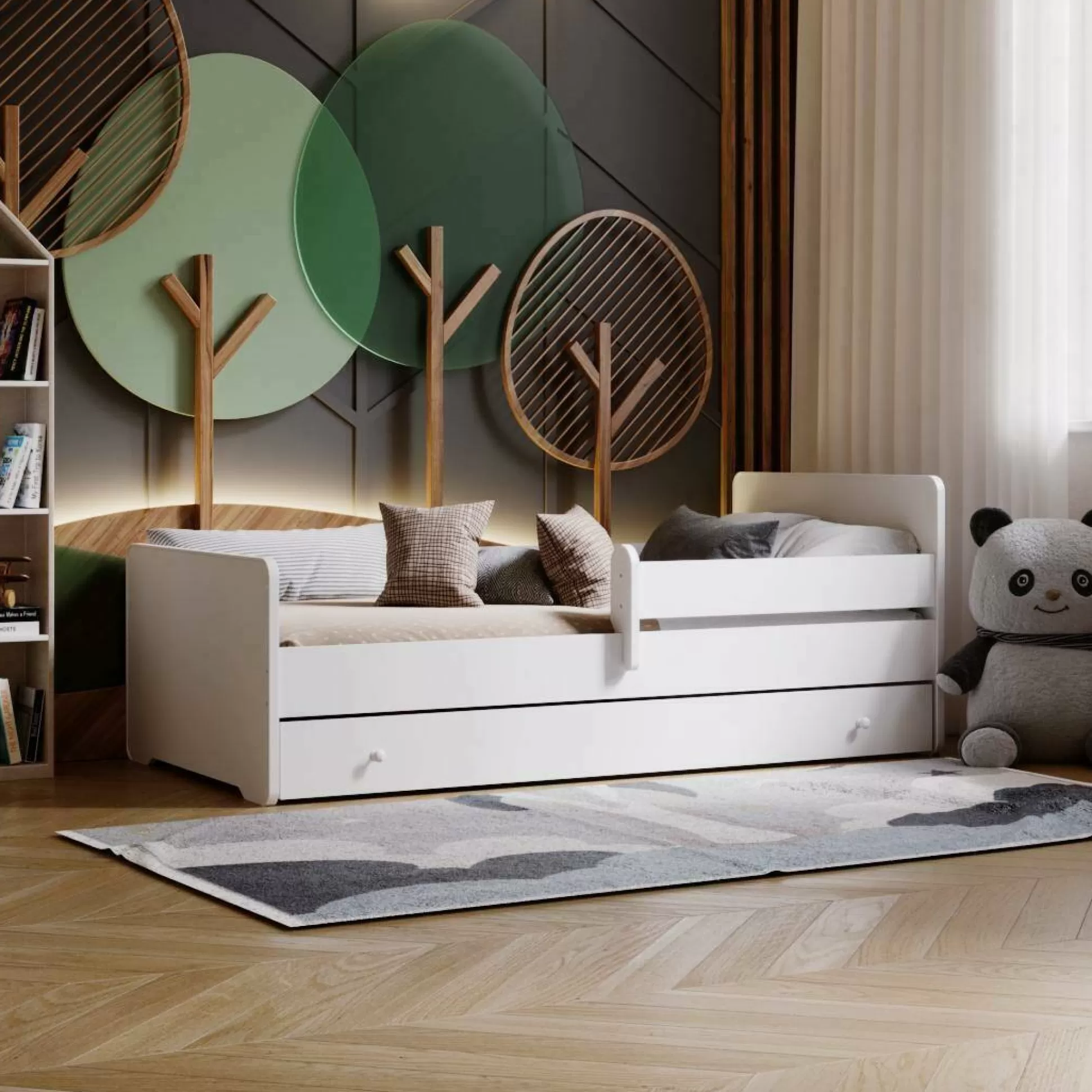 Dmora Letti Singoli<Letto per bambini Marcel, 85x164 h63 cm,
