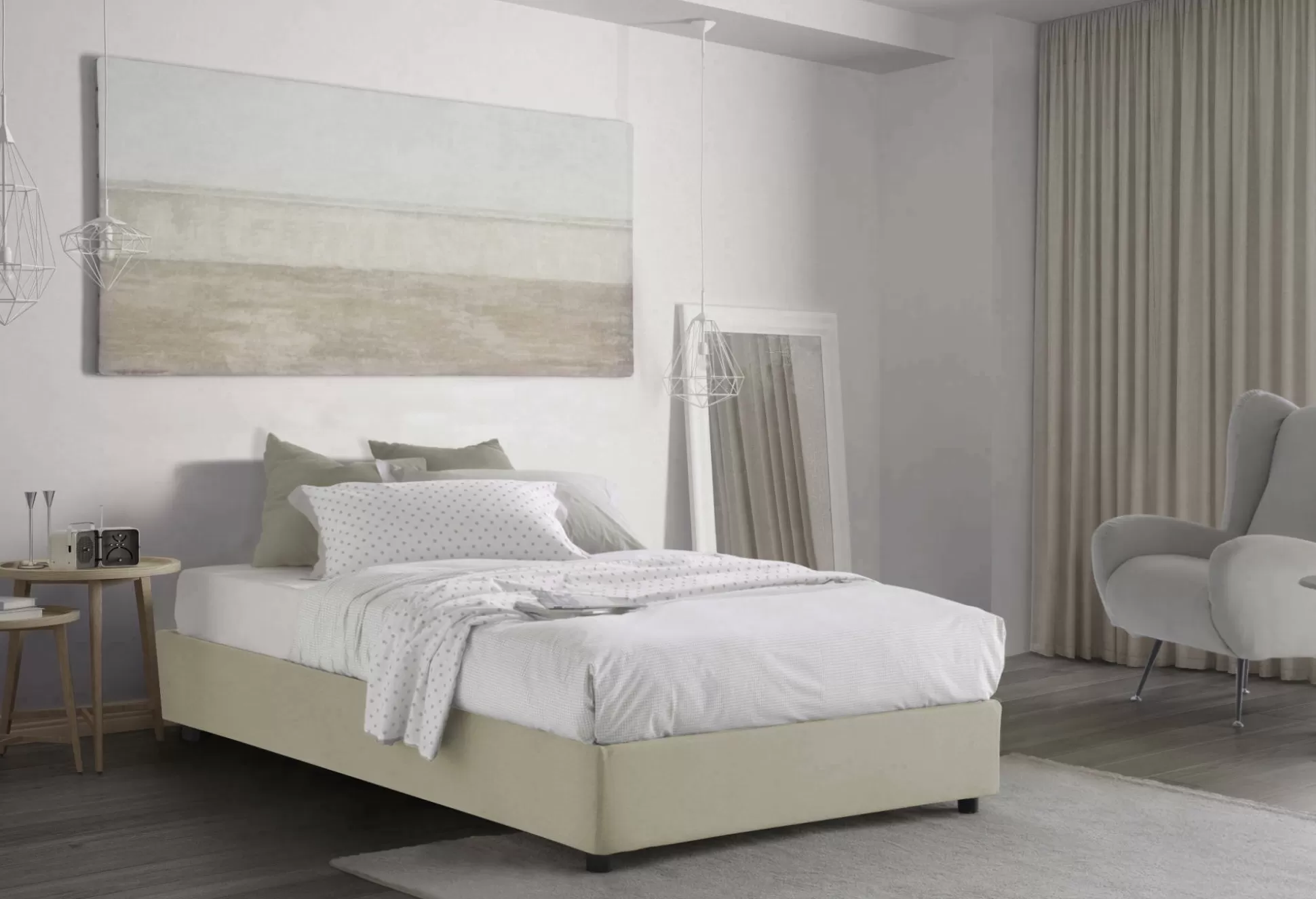 Dmora Letti Piazza E Mezza<Letto piazza e mezza Abici, con materasso Cm 120x200 incluso,