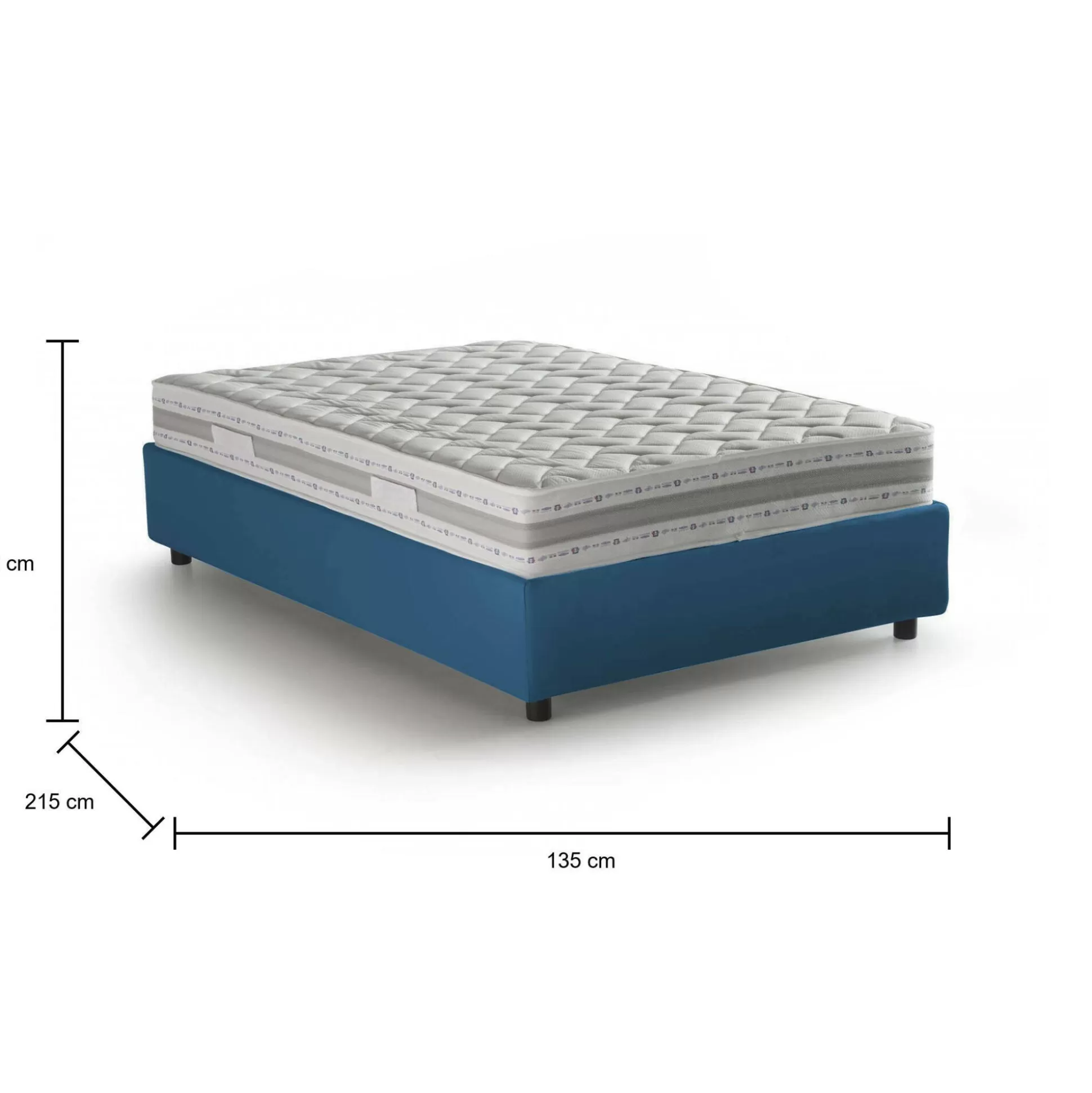 Dmora Letti Piazza E Mezza<Letto piazza e mezza Abici, con materasso Cm 120x200 incluso,