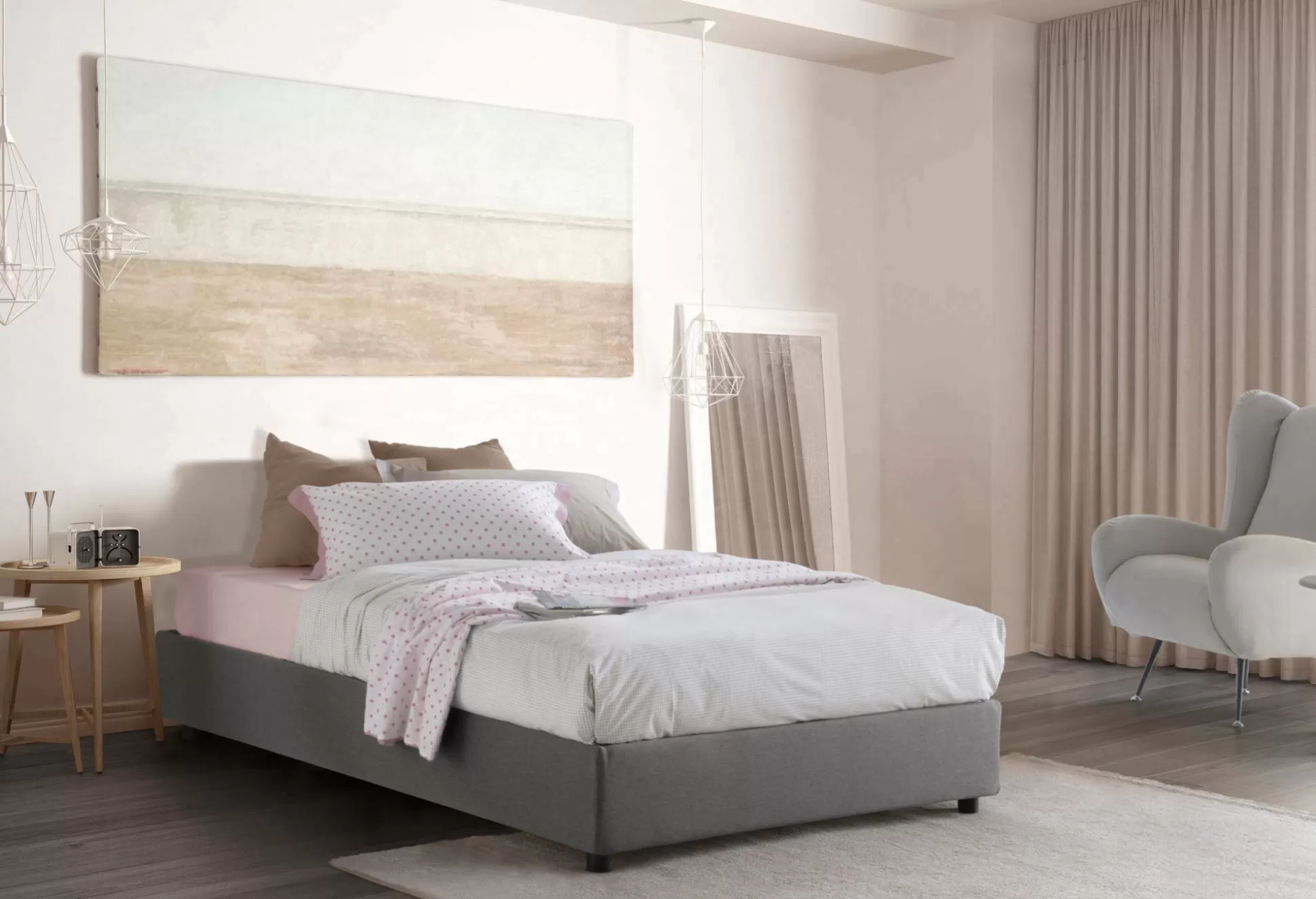Dmora Letti Piazza E Mezza<Letto piazza e mezza Abici, con materasso Cm 120x200 incluso,