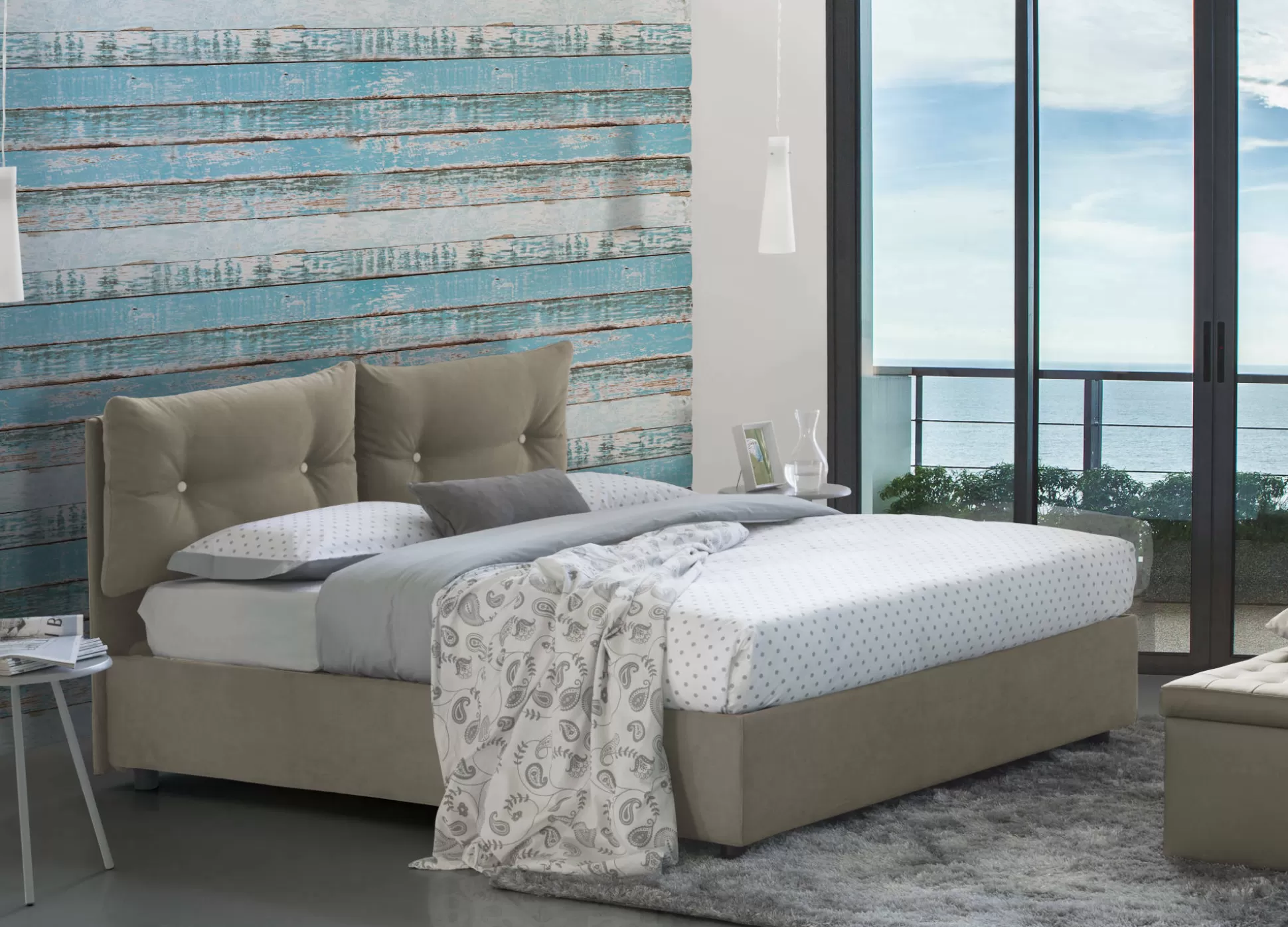 Dmora Letti Piazza E Mezza<Letto piazza e mezza Agamennone, adatto per materasso Cm 120x190,