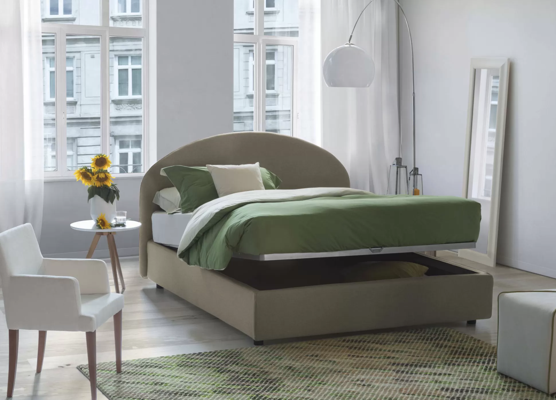 Dmora Letti Piazza E Mezza<Letto piazza e mezza Akis, adatto per materasso Cm 120x190,