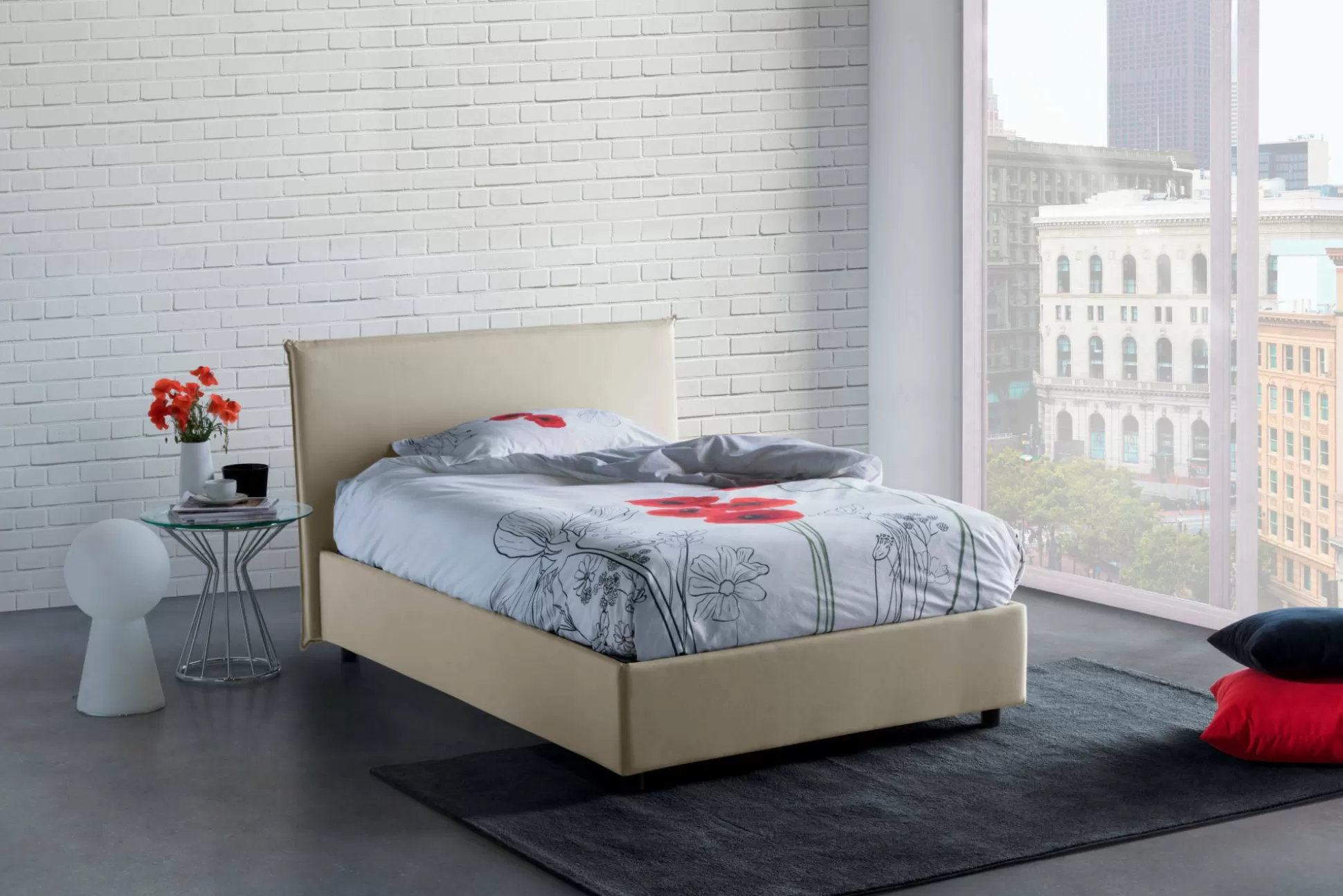 Dmora Letti Piazza E Mezza<Letto piazza e mezza Alush, con materasso Cm 120x190 incluso,