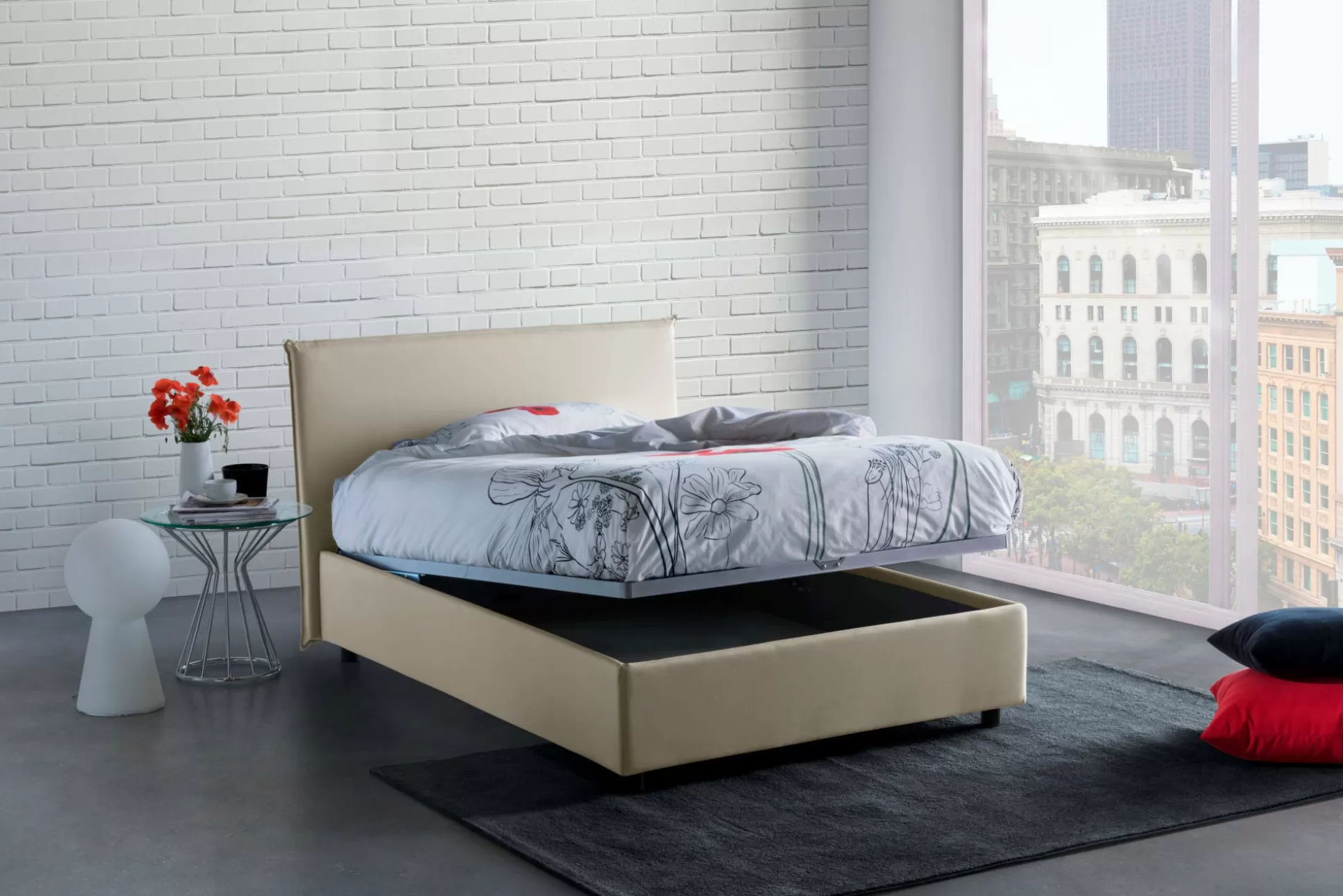 Dmora Letti Piazza E Mezza<Letto piazza e mezza Alush, con materasso Cm 120x190 incluso,