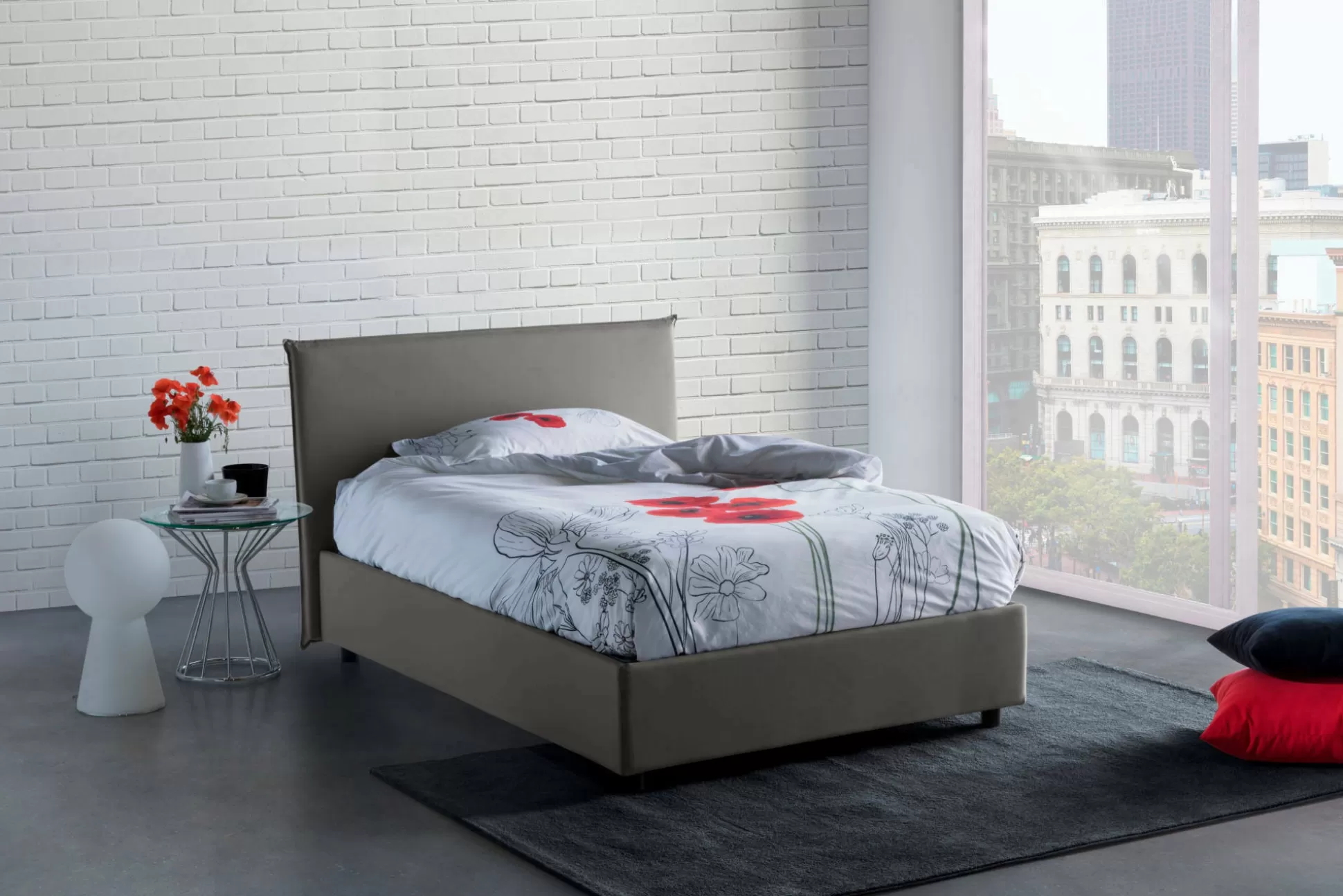 Dmora Letti Piazza E Mezza<Letto piazza e mezza Alush, con materasso Cm 120x190 incluso,
