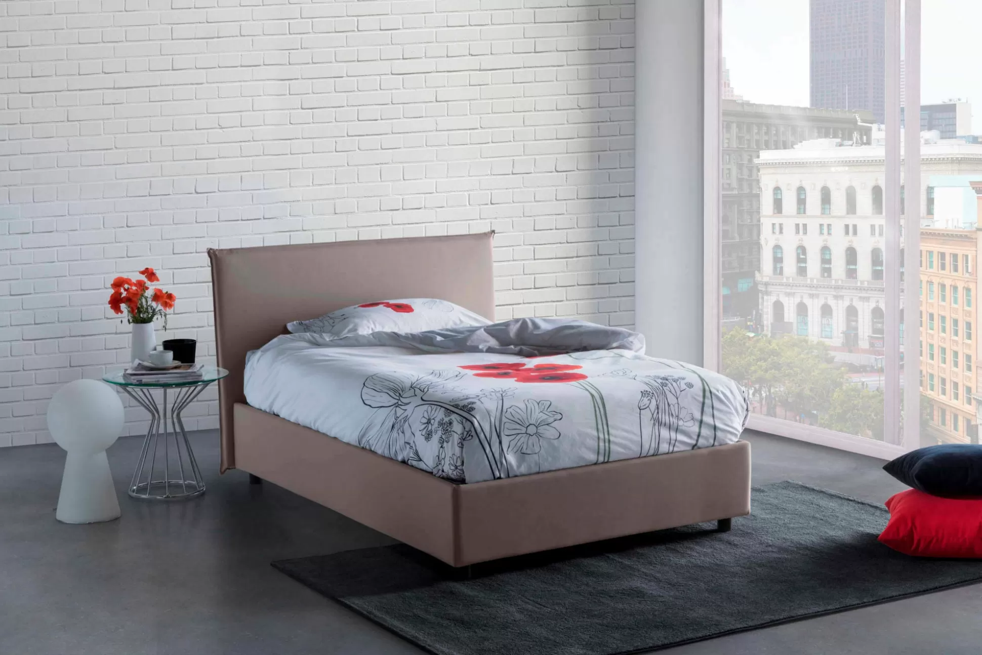 Dmora Letti Piazza E Mezza<Letto piazza e mezza Alush, con materasso Cm 120x190 incluso,