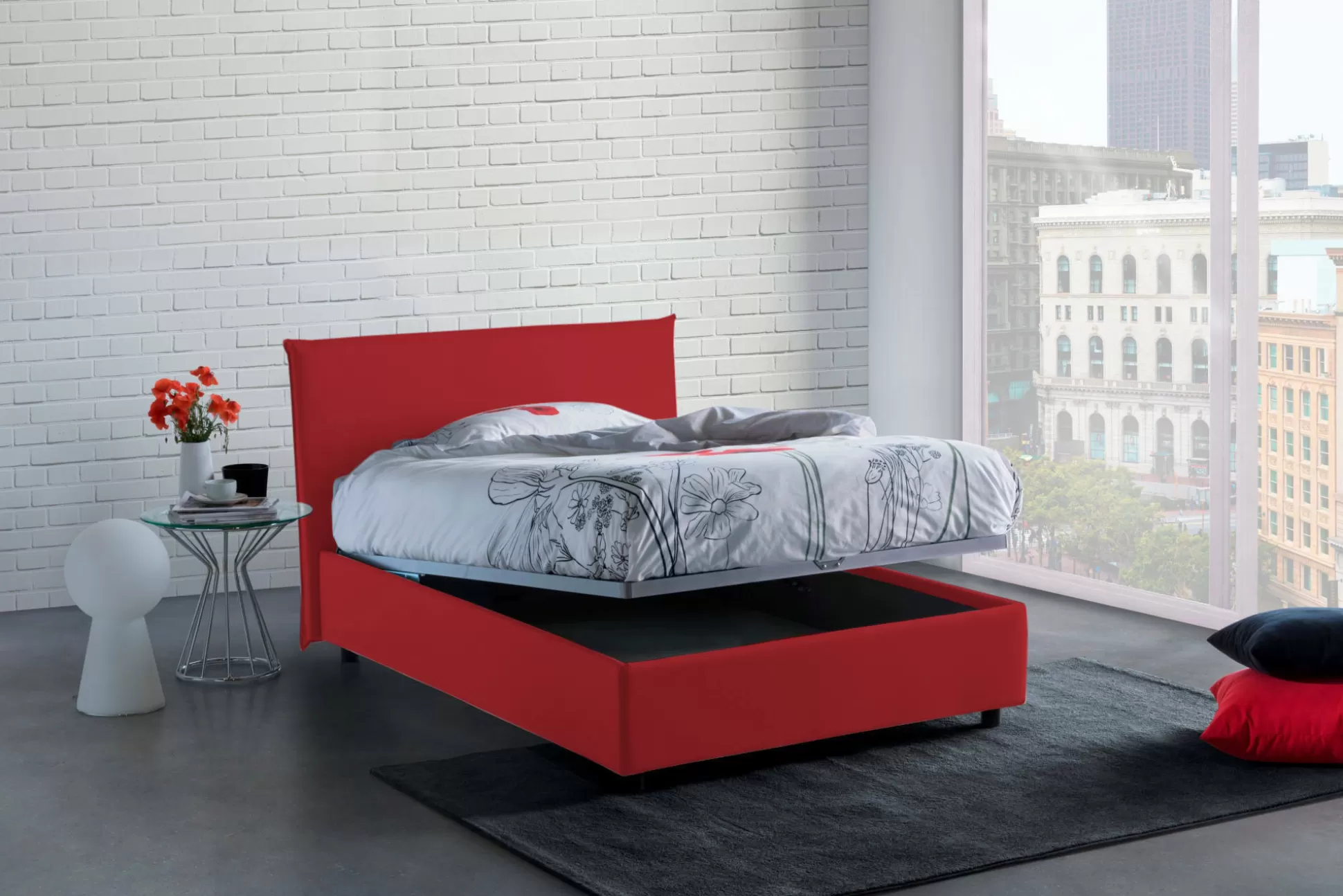 Dmora Letti Piazza E Mezza<Letto piazza e mezza Alvino, con materasso Cm 120x200 incluso,
