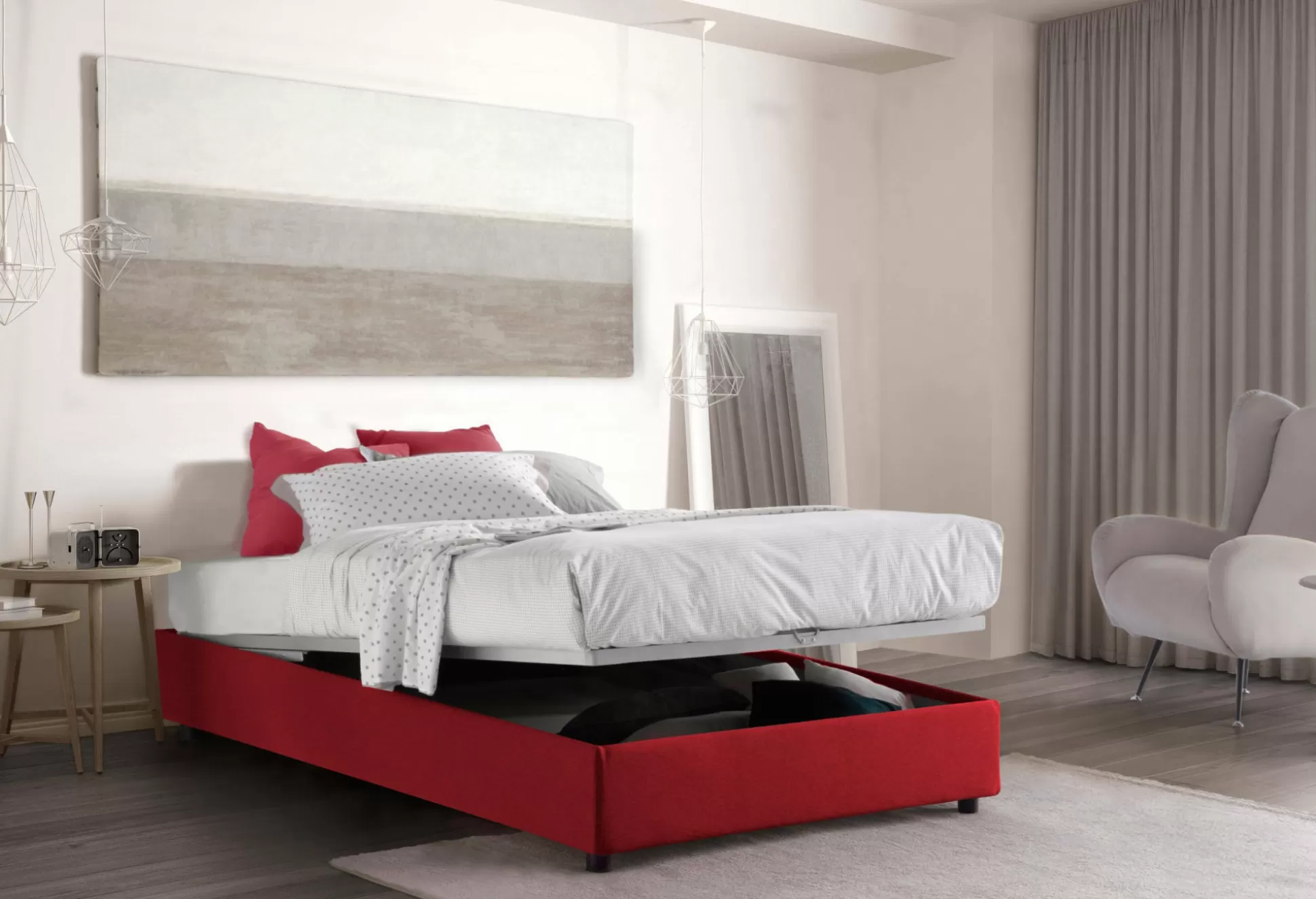 Dmora Letti Piazza E Mezza<Letto piazza e mezza Alvise, con materasso Cm 120x190 incluso,