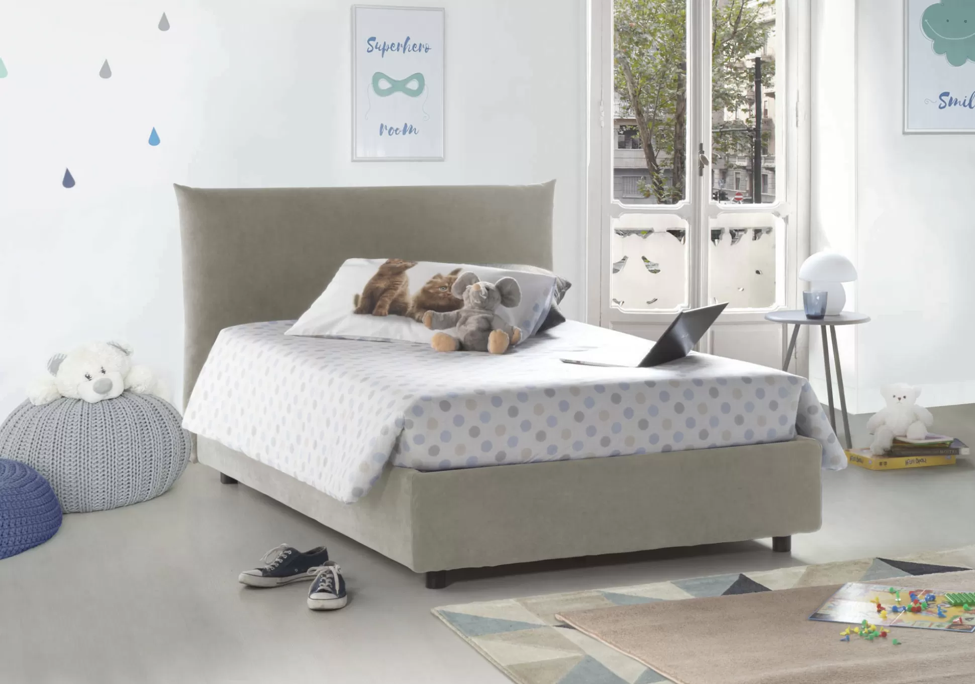 Dmora Letti Piazza E Mezza<Letto piazza e mezza Amorino, adatto per materasso Cm 120x190,