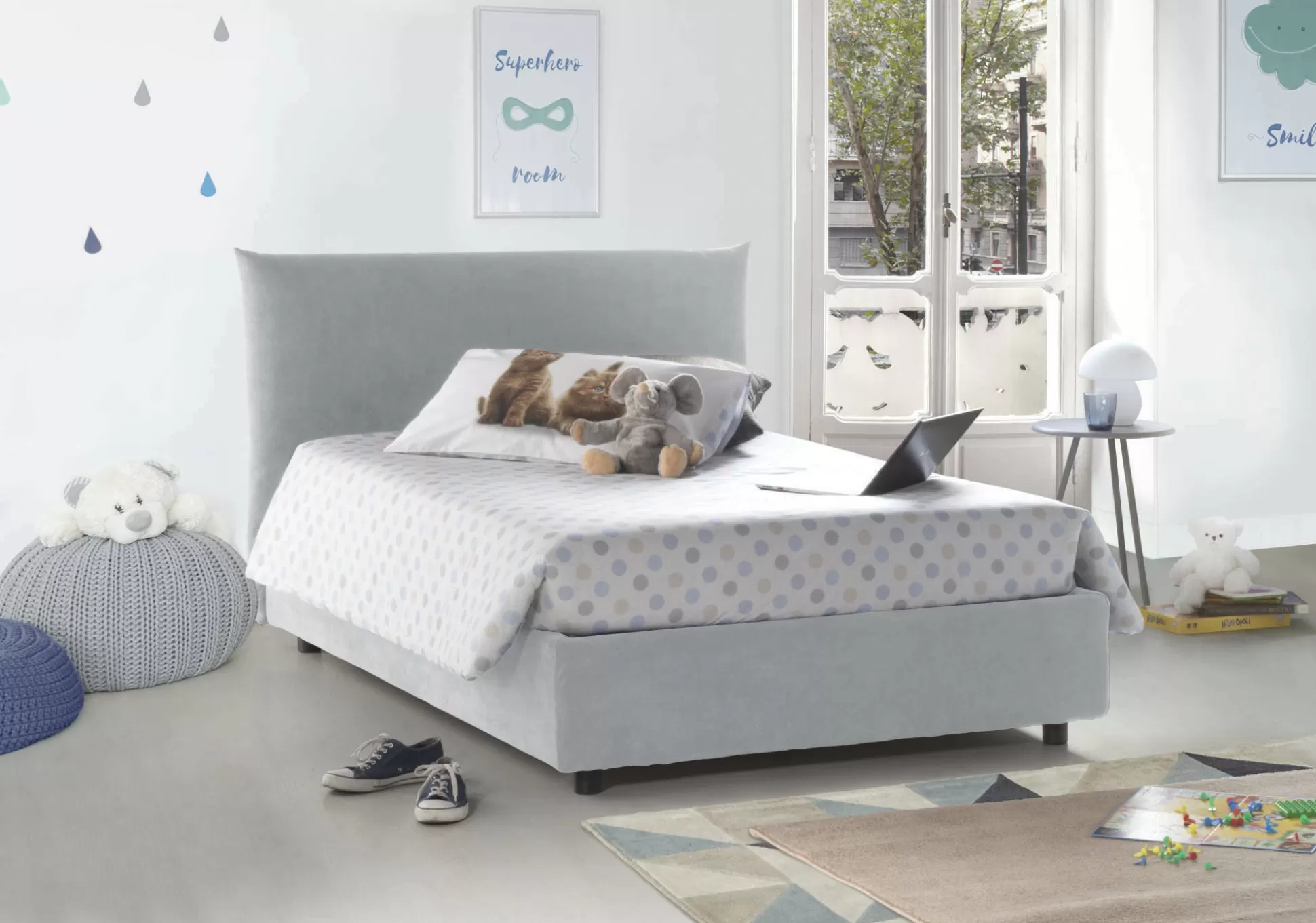 Dmora Letti Piazza E Mezza<Letto piazza e mezza Amorino, adatto per materasso Cm 120x190,