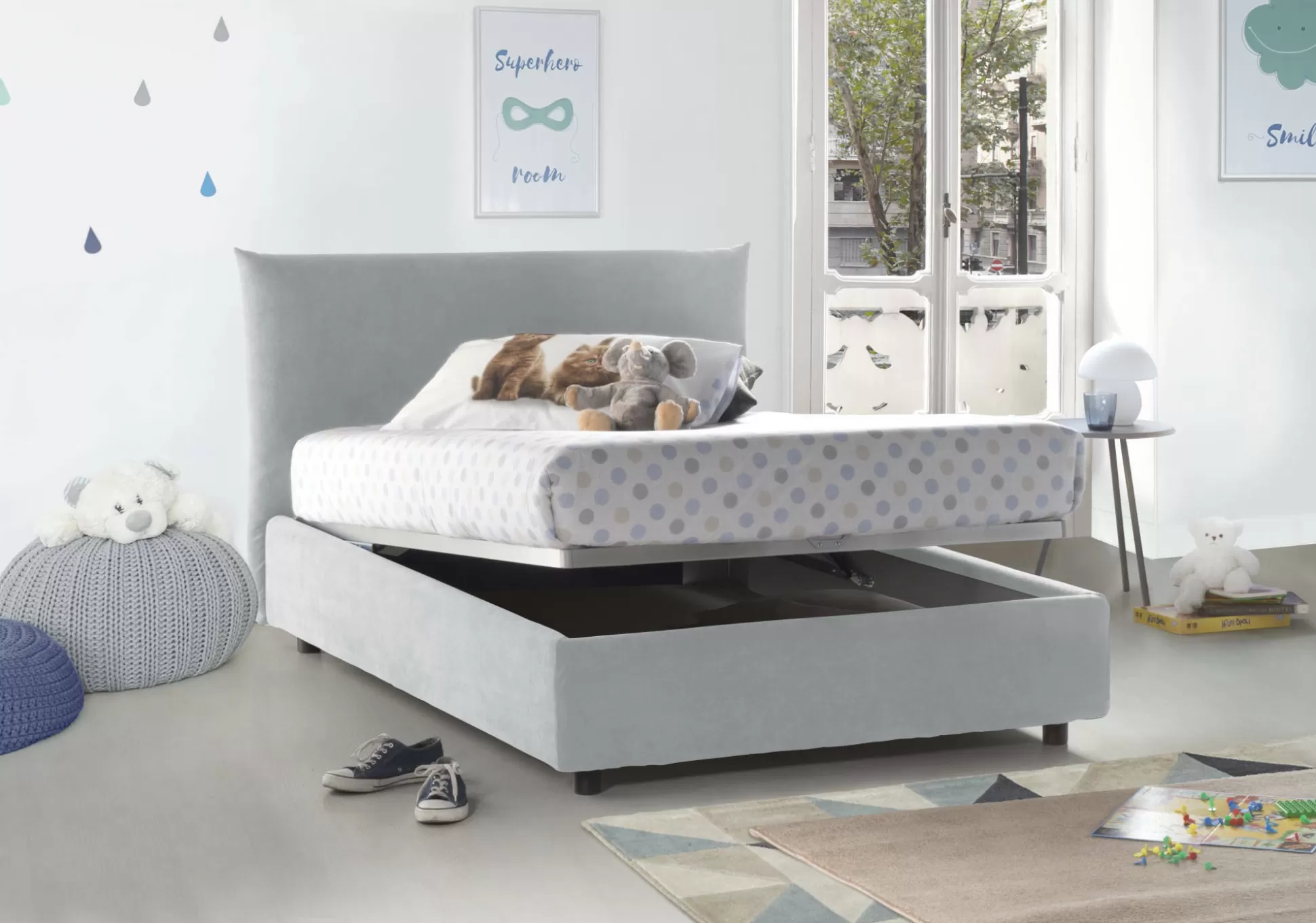 Dmora Letti Piazza E Mezza<Letto piazza e mezza Amorino, adatto per materasso Cm 120x190,