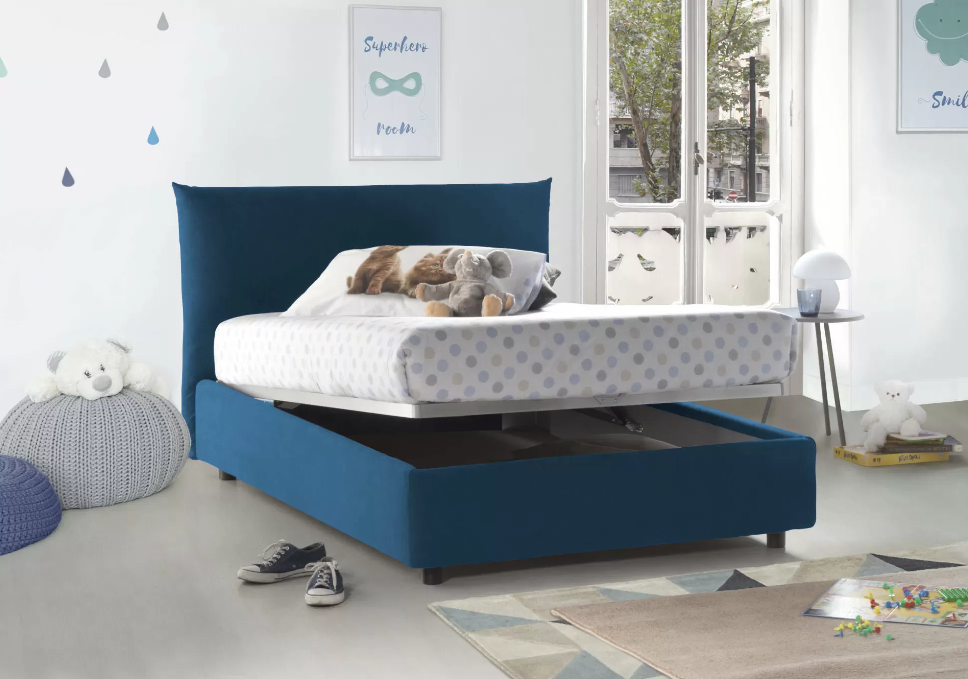 Dmora Letti Piazza E Mezza<Letto piazza e mezza Amorino, adatto per materasso Cm 120x190,