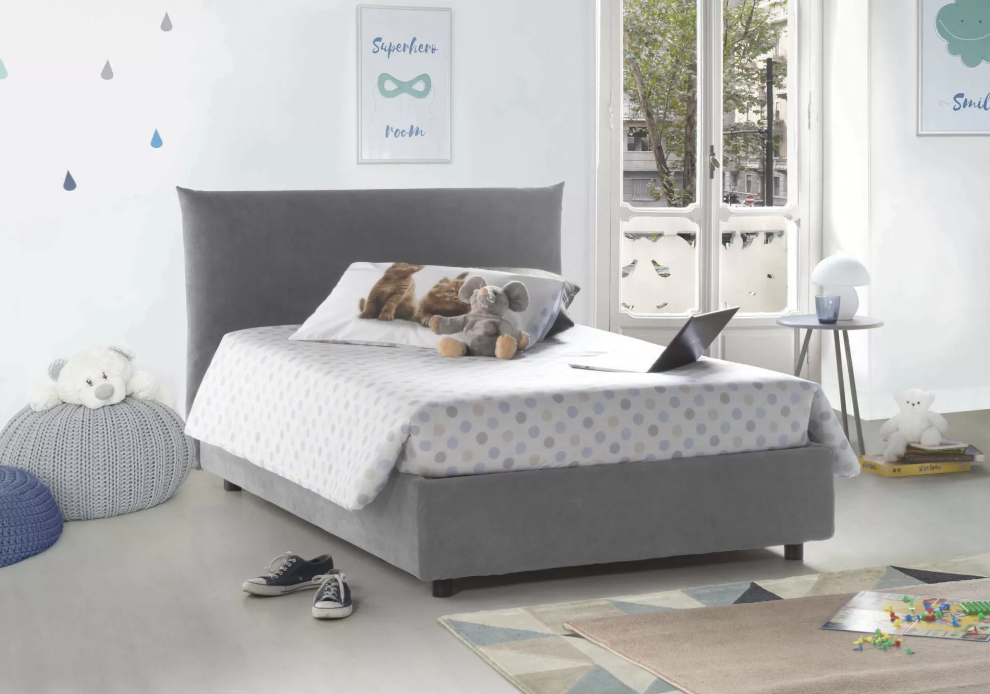 Dmora Letti Piazza E Mezza<Letto piazza e mezza Amorino, adatto per materasso Cm 120x190,