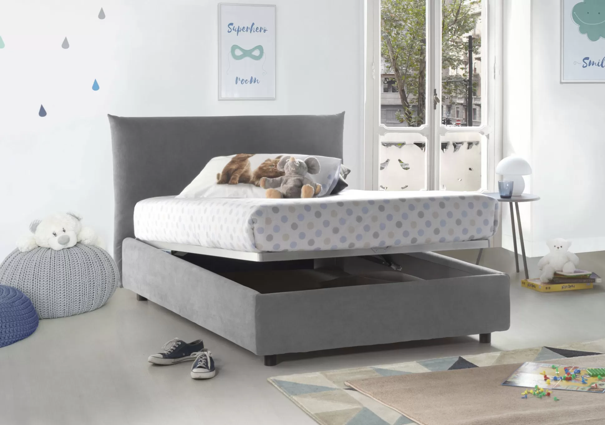 Dmora Letti Piazza E Mezza<Letto piazza e mezza Amorino, adatto per materasso Cm 120x190,
