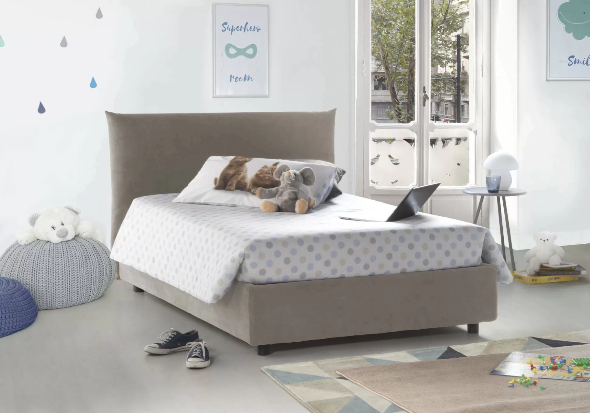 Dmora Letti Piazza E Mezza<Letto piazza e mezza Amorino, adatto per materasso Cm 120x190,