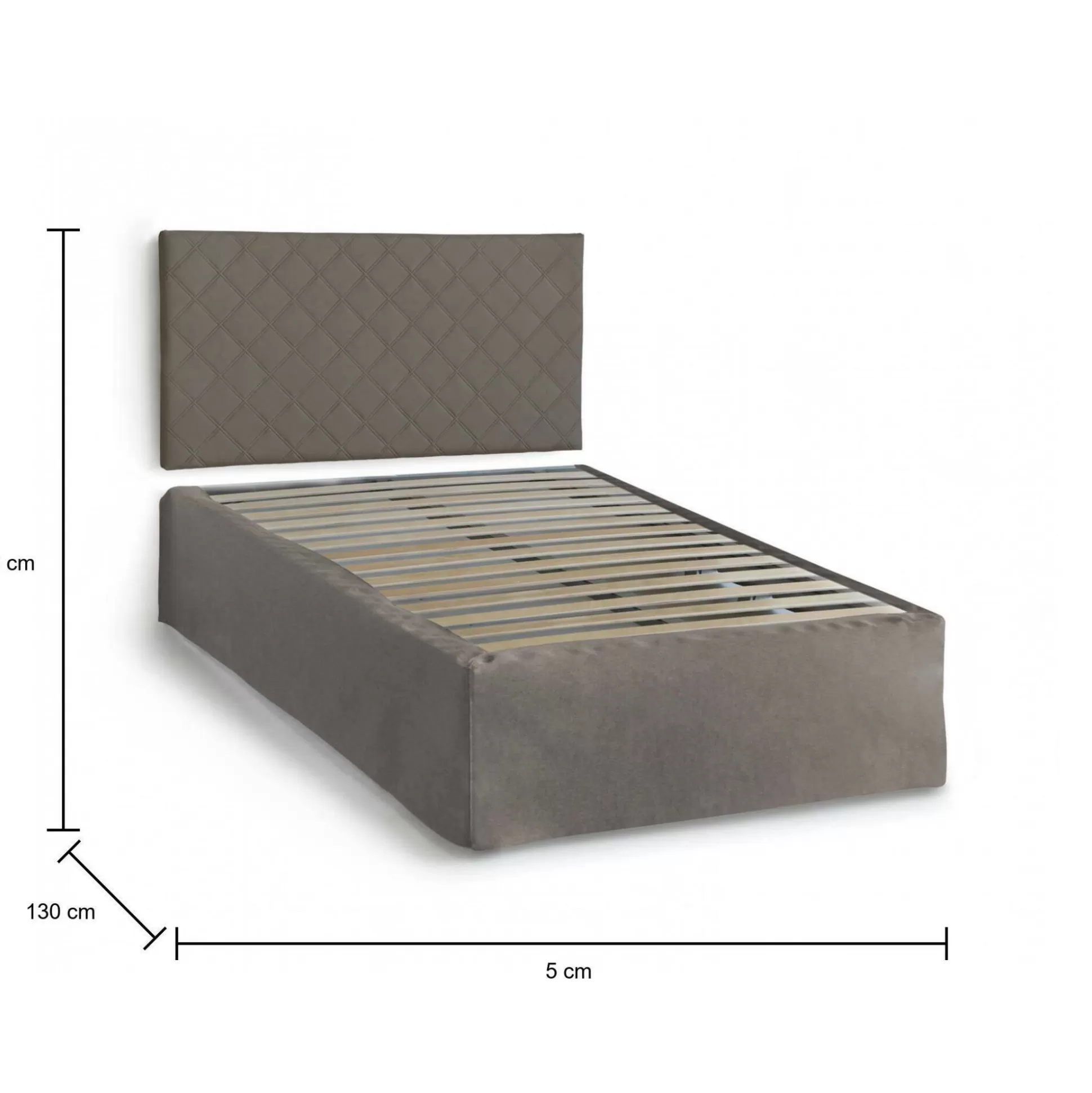 Dmora Letti Piazza E Mezza<Letto piazza e mezza Anas, adatto a materasso da Cm 120x190,
