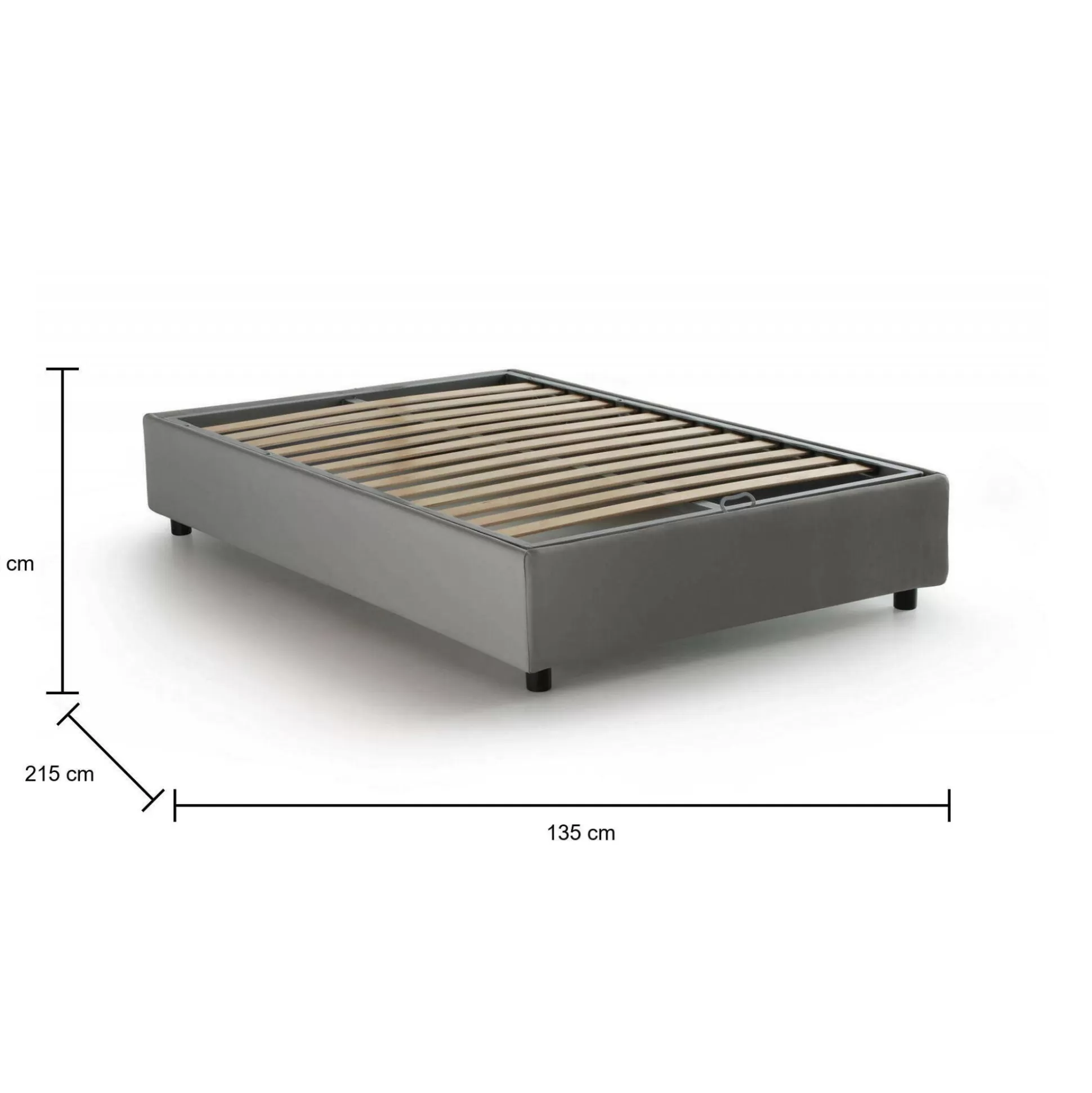 Dmora Letti Piazza E Mezza<Letto piazza e mezza Andla, adatto per materasso Cm 120x200,