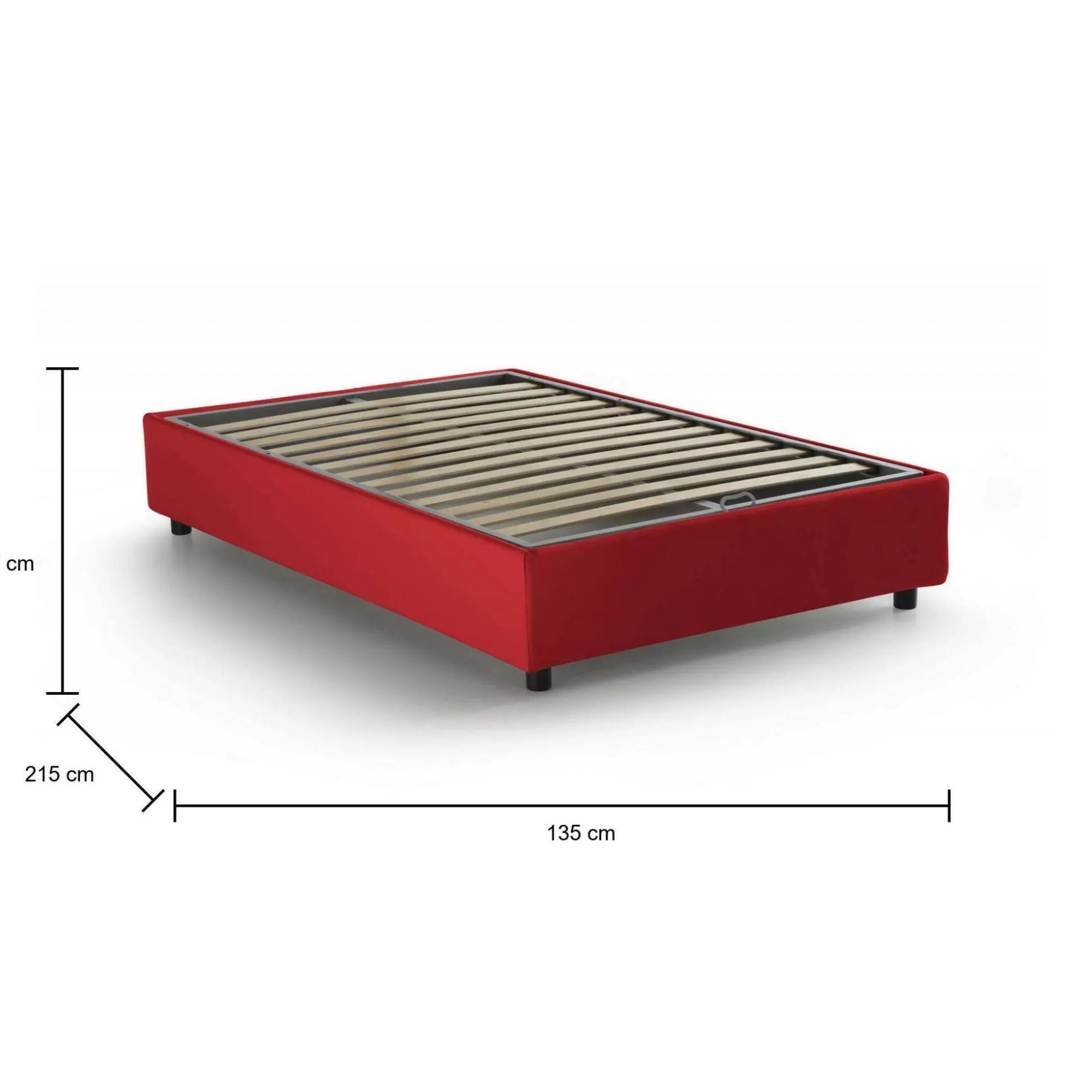 Dmora Letti Piazza E Mezza<Letto piazza e mezza Andla, adatto per materasso Cm 120x200,