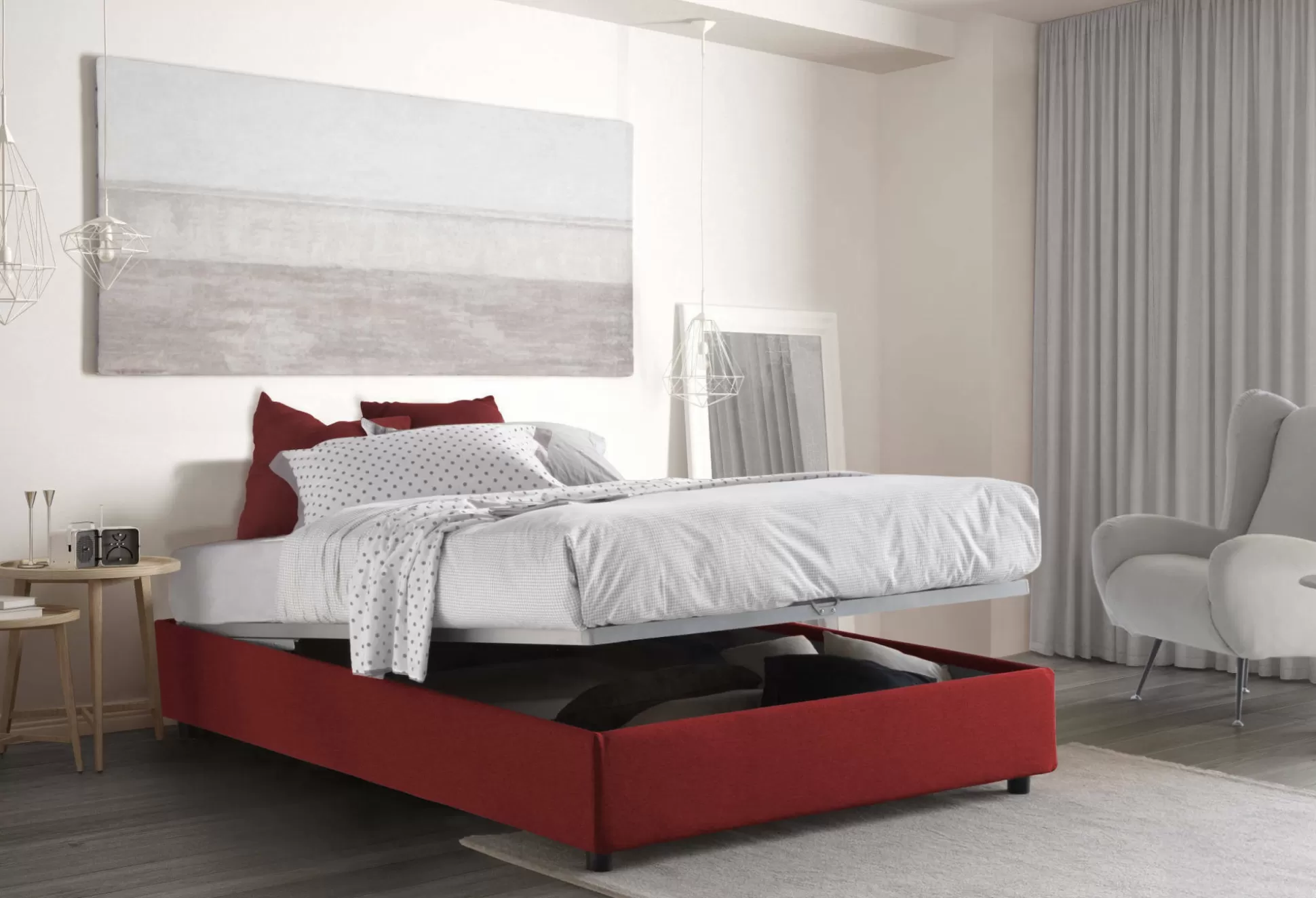 Dmora Letti Piazza E Mezza<Letto piazza e mezza Andla, adatto per materasso Cm 120x200,