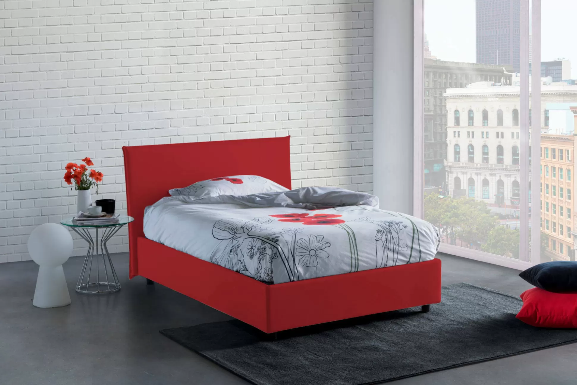 Dmora Letti Piazza E Mezza<Letto piazza e mezza Anissa, adatto per materasso Cm 120x200,