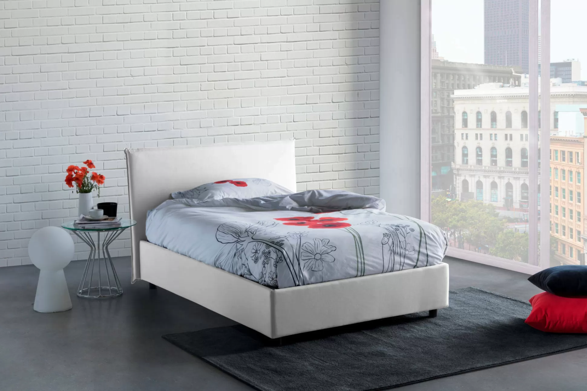 Dmora Letti Piazza E Mezza<Letto piazza e mezza Anyta, adatto per materasso Cm 120x190,