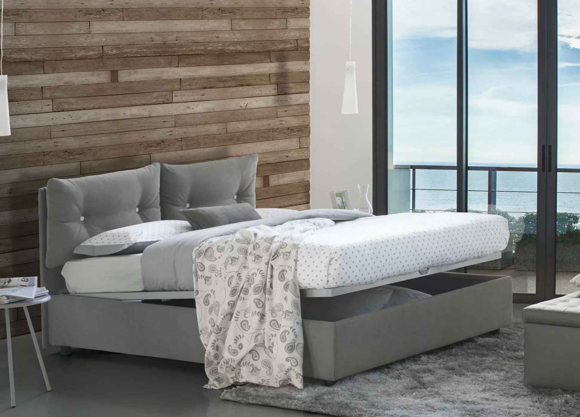 Dmora Letti Piazza E Mezza<Letto piazza e mezza Arieta, con materasso Cm 120x190 incluso,
