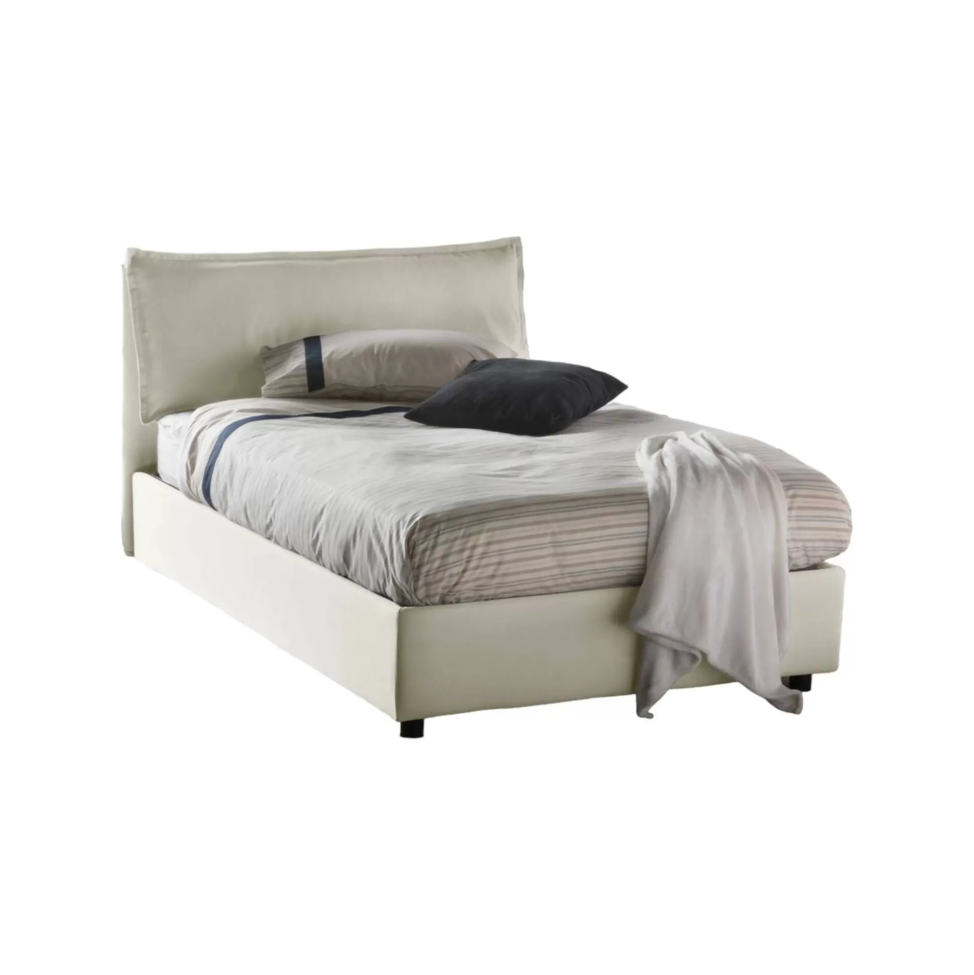 Dmora Letti Piazza E Mezza<Letto piazza e mezza Arnaldo, adatto per materasso Cm 120x200,