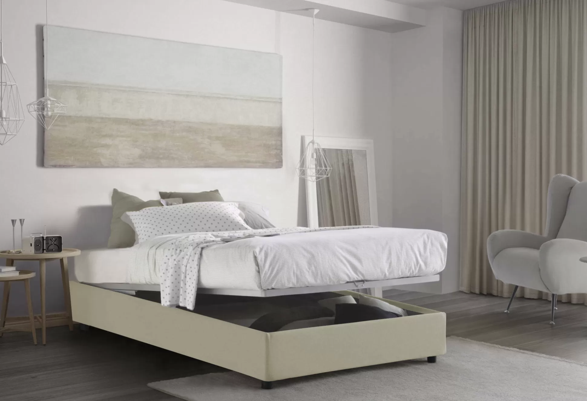 Dmora Letti Piazza E Mezza<Letto piazza e mezza Asid, adatto per materasso Cm 120x190,