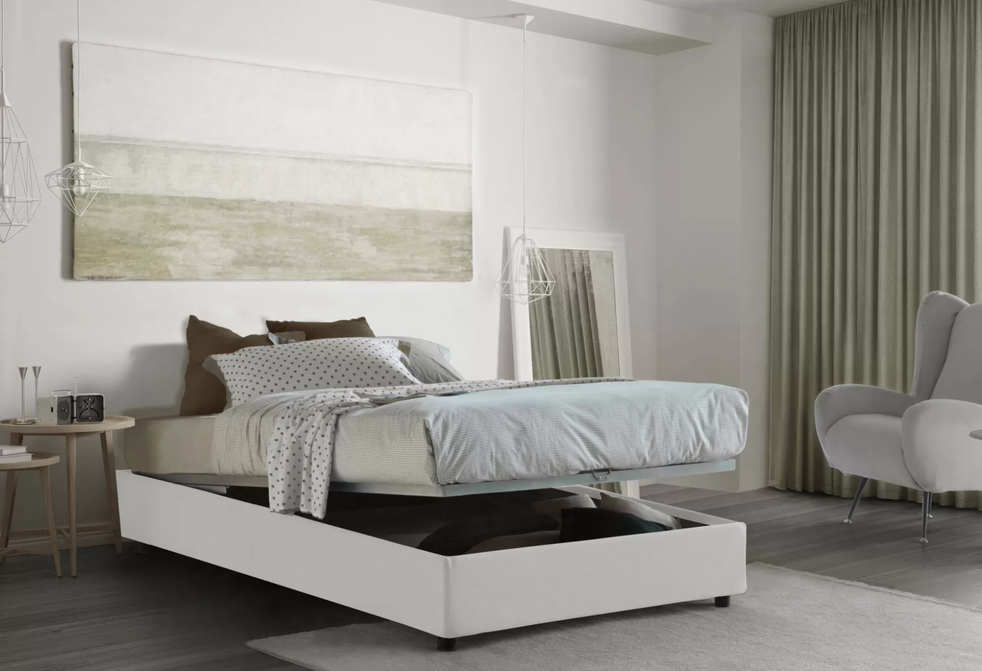 Dmora Letti Piazza E Mezza<Letto piazza e mezza Asid, adatto per materasso Cm 120x190,