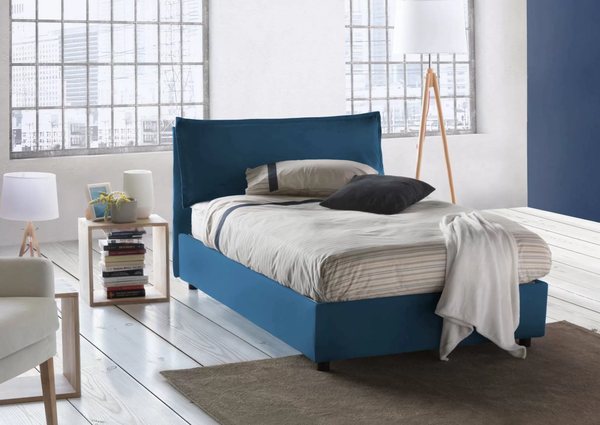 Dmora Letti Piazza E Mezza<Letto piazza e mezza Asso, adatto per materasso Cm 120x190,