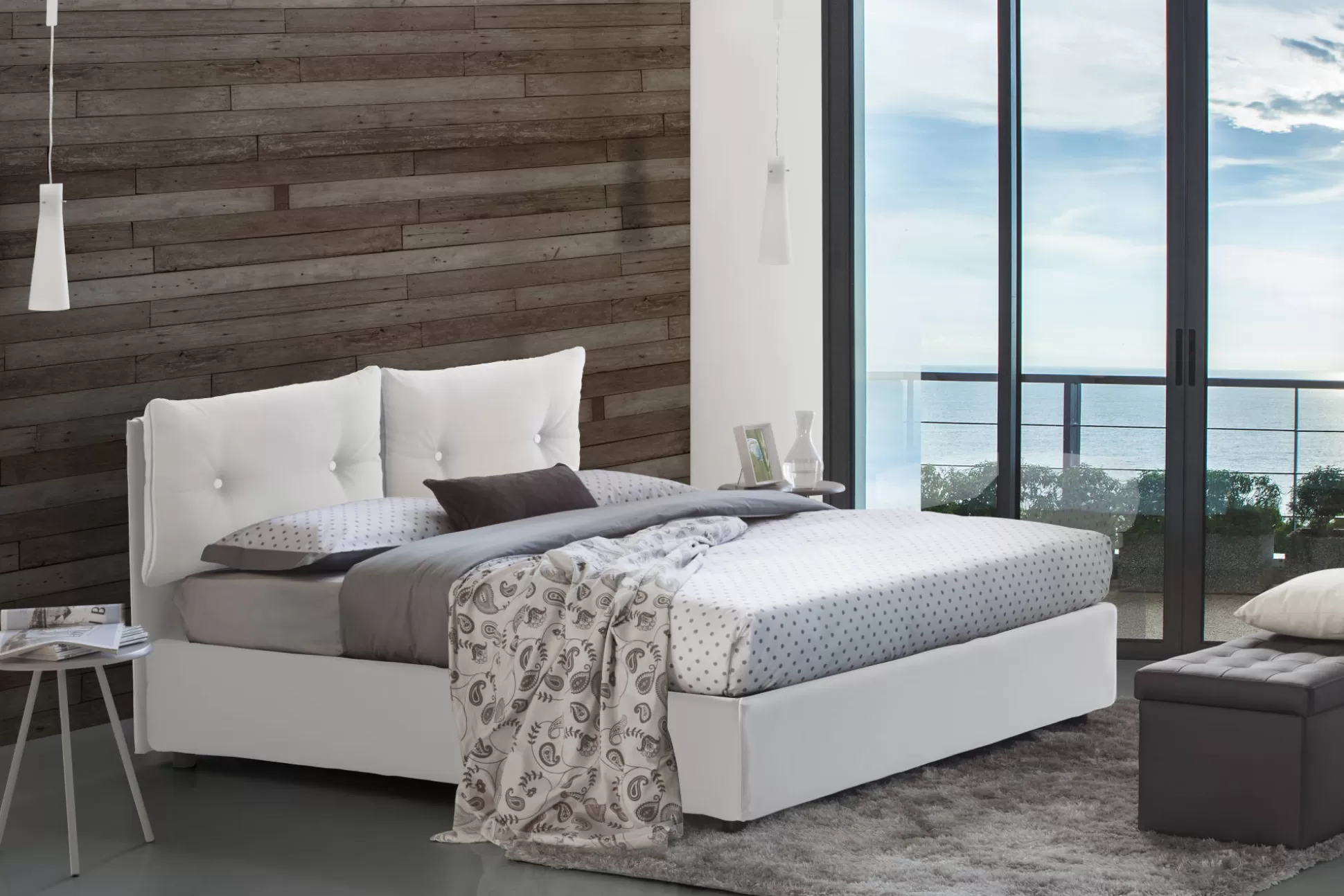 Dmora Letti Piazza E Mezza<Letto piazza e mezza Bacio, con materasso Cm 120x190 incluso,