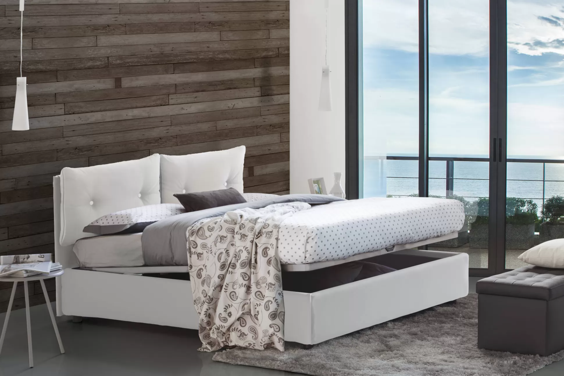 Dmora Letti Piazza E Mezza<Letto piazza e mezza Bacio, con materasso Cm 120x190 incluso,